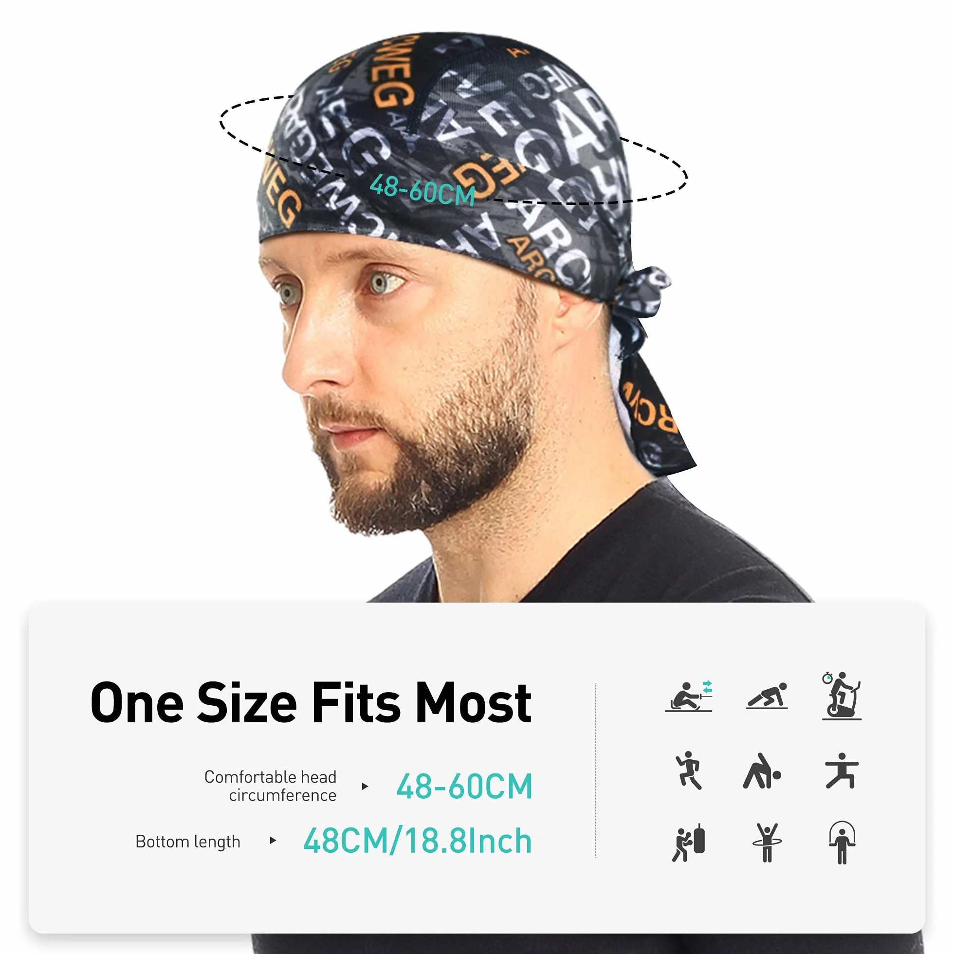 Arcweg Jazda na rowerze piracka bandana czapka