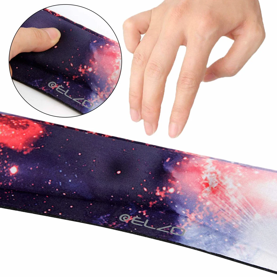 ELZO Podkładka pod nadgarstek do klawiatury z wygodną wyściółką i antypoślizgową gumową podstawą, ergonomiczna dla PC i laptopa Mac