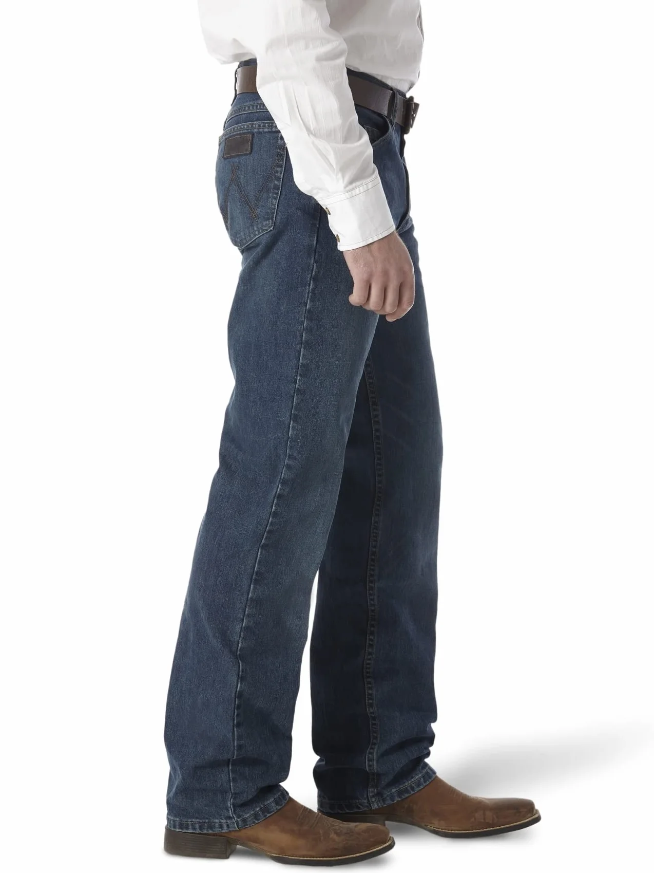 Wrangler 47MWZ Premium Performance Jeansy męskie o kroju cowboy cut, regular fit, prane wstępnie (Prewashed)