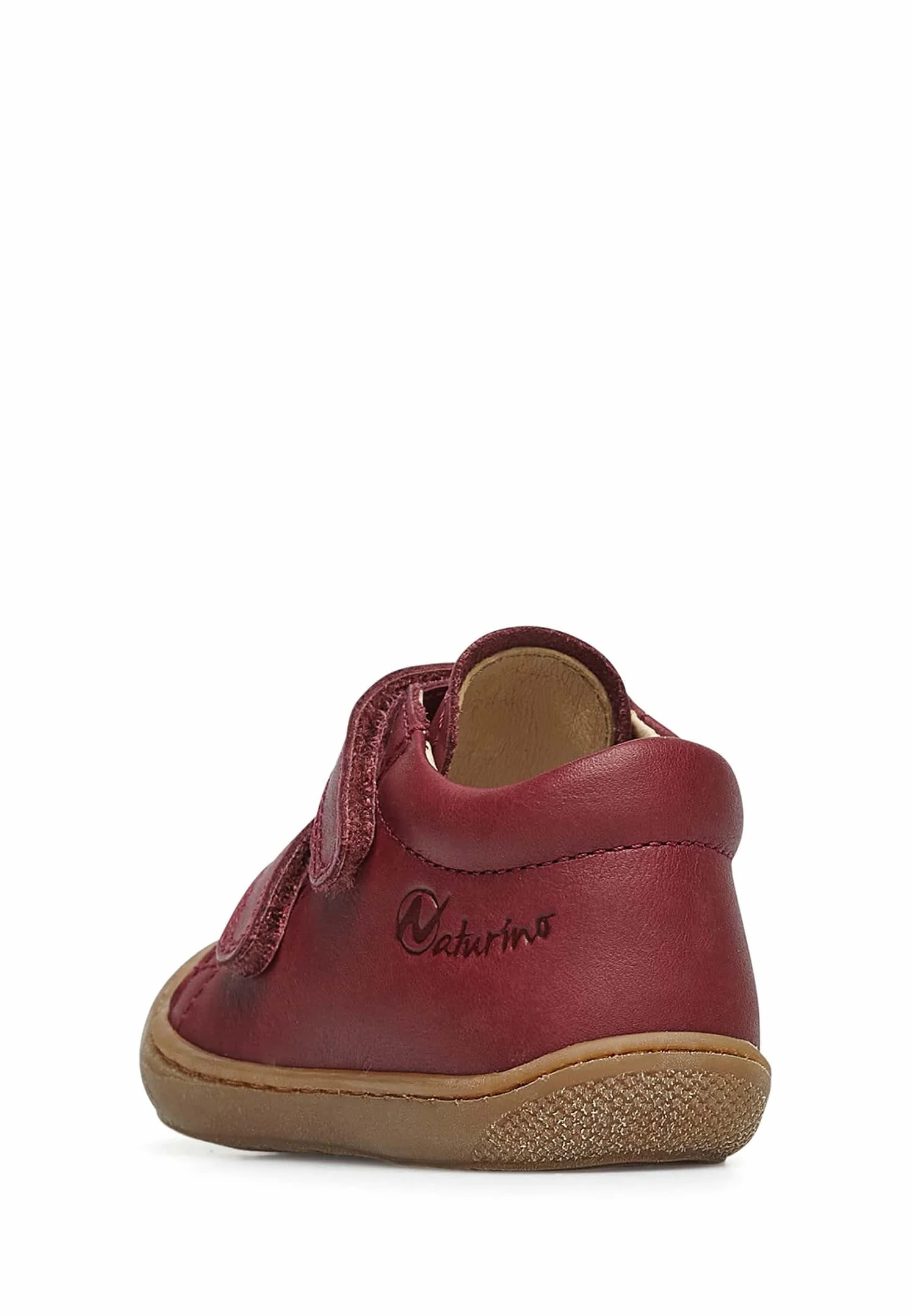 Naturino Cocoon VL-buty Pierwsze kroki w zamszu Leopard, Berry Red, 24 EU