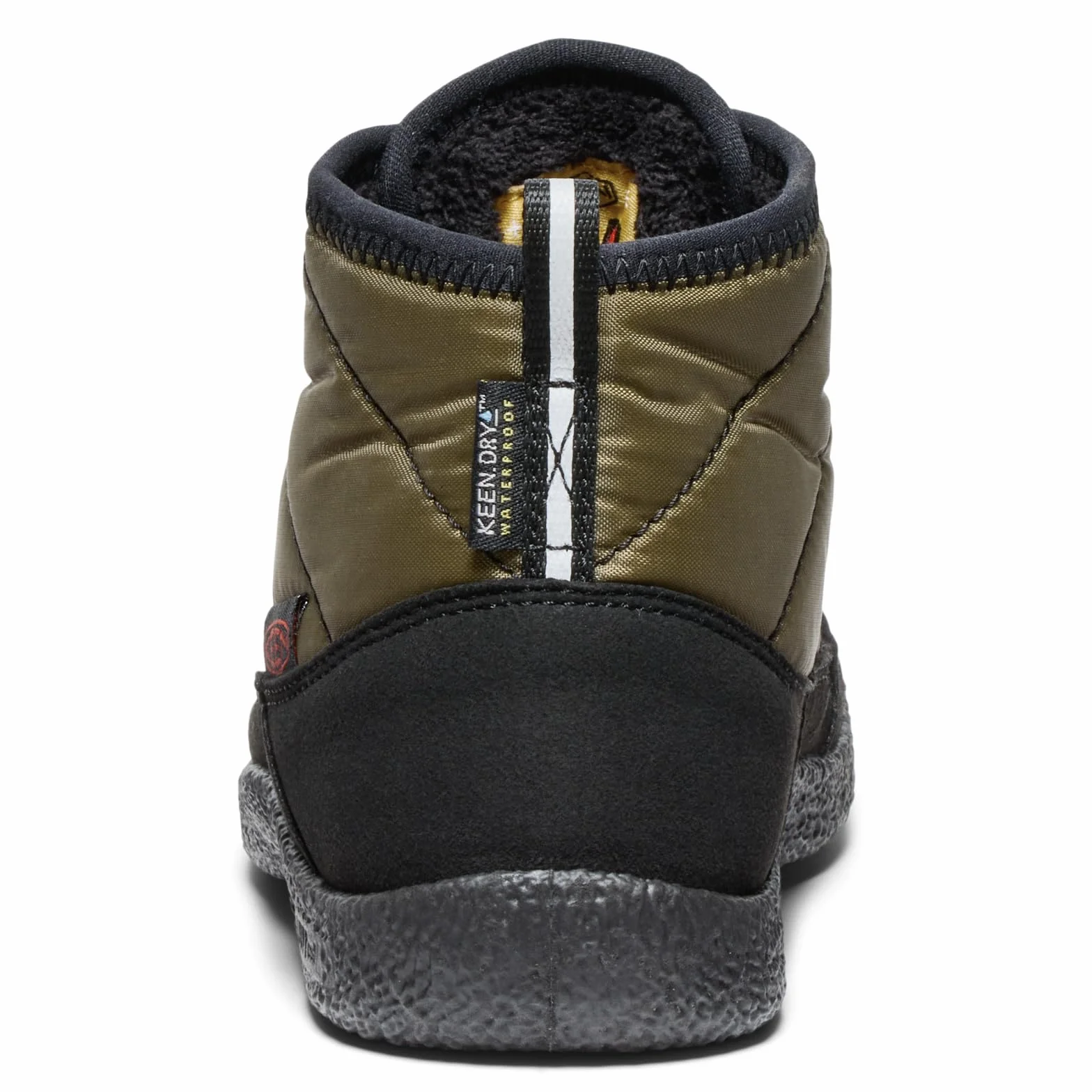 KEEN Unisex dziecięce buty Howser 2 Chukka wodoodporne buty, Ciemny oliwkowy złoty płomień, 39 EU