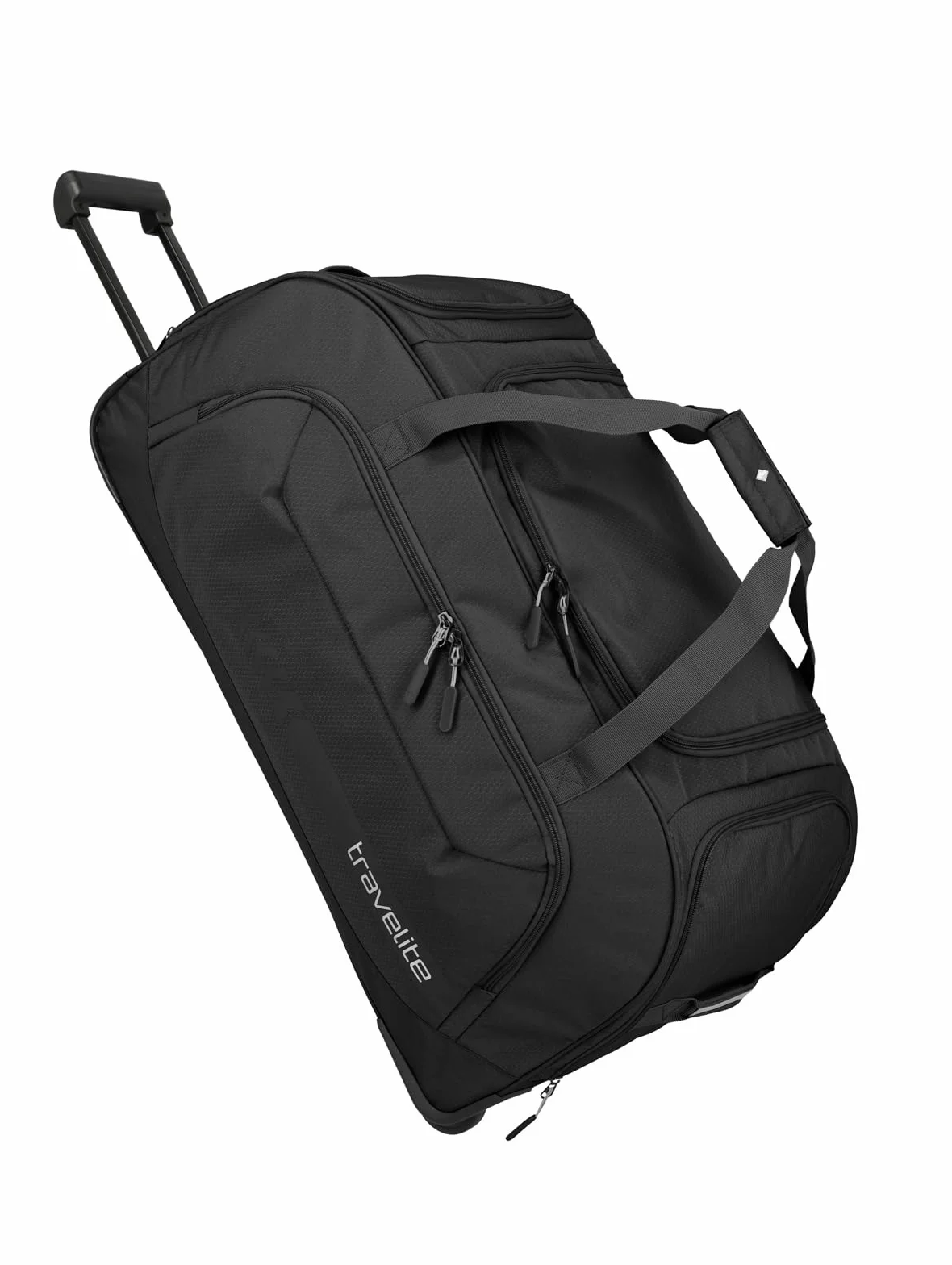 Travelite Duża torba podróżna na kółkach, XL, kick off, praktyczna torba podróżna na kółkach, na urlop i do uprawiania sportu, czarny, Trolley Reisetasche XL (77 cm), torba podróżna na kółkach