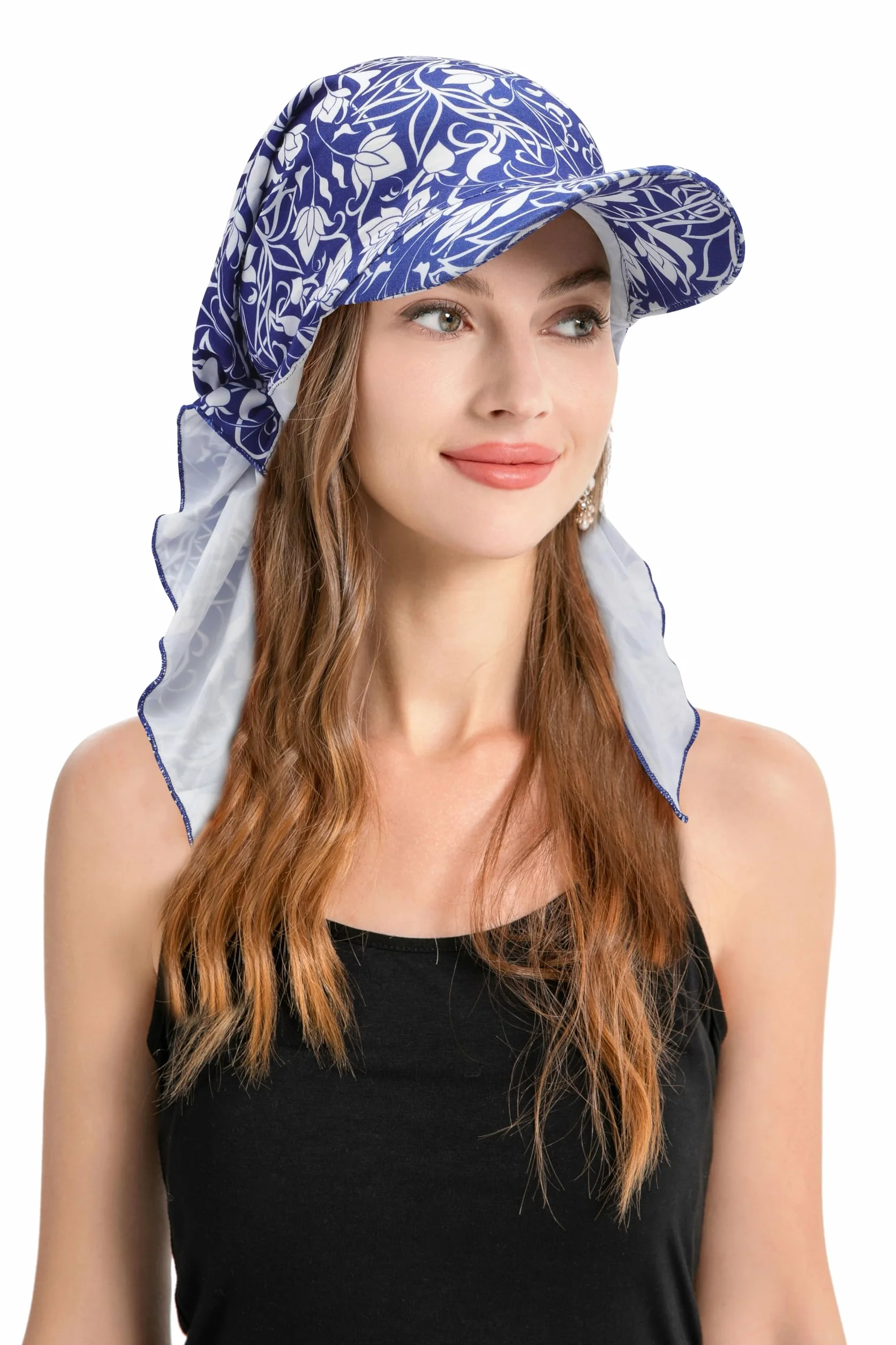 ZLYC Chemo Headwear Brim Visor damska chusta na głowę czapka z dzianiny