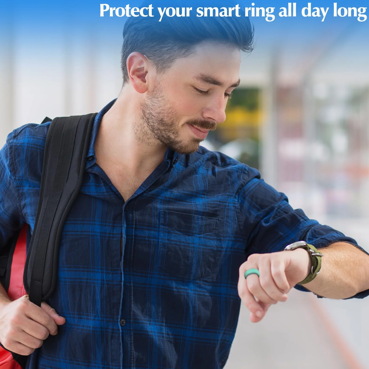 6-pak inteligentnych etui pasuje do 7 mm i 8 mm Ring Smart, odporne na zarysowania silikonowe etui do ćwiczeń na siłownię inteligentne pierścienie ochraniacz dla kobiet mężczyzn