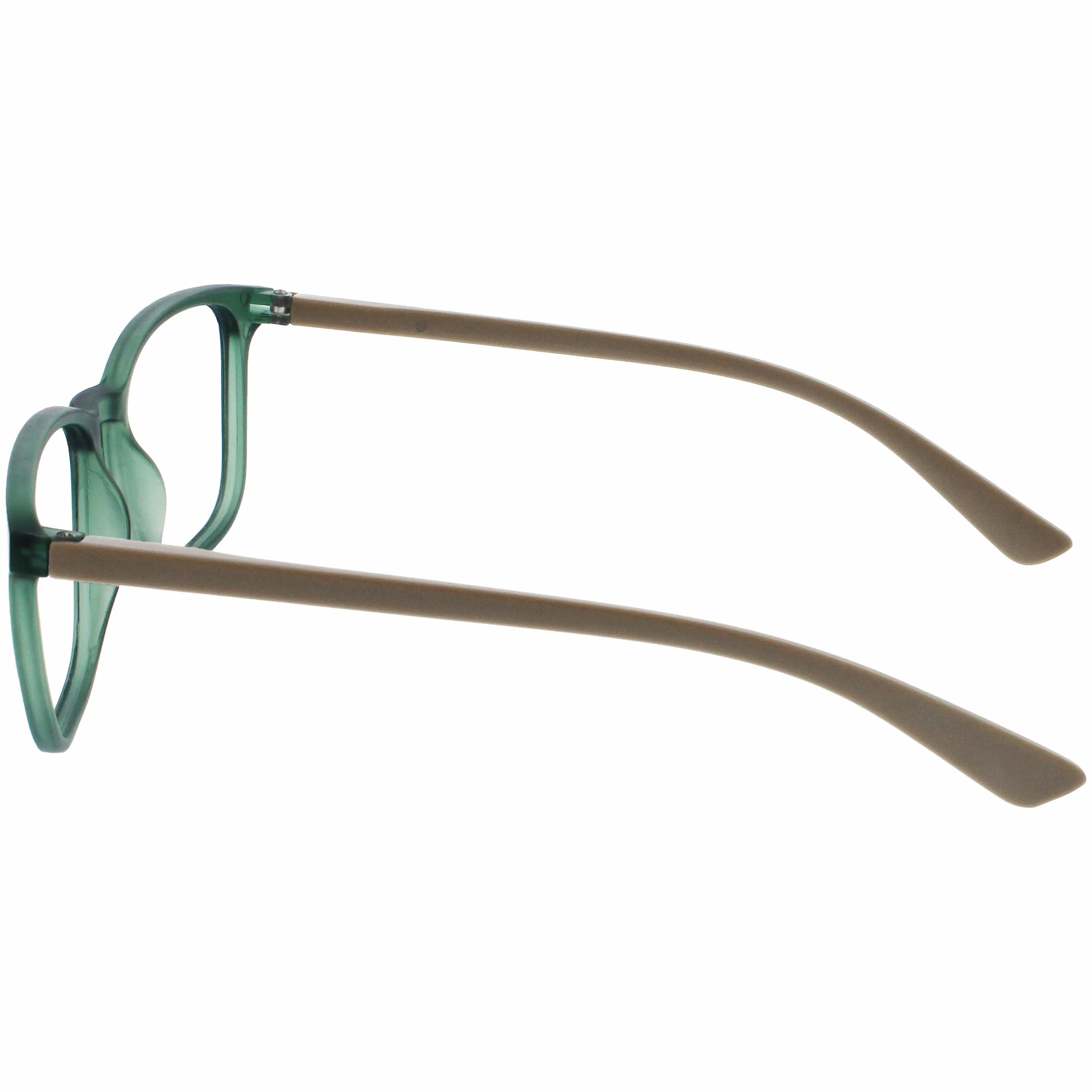OPULIZE Max okulary do czytania - klasyczna duża prostokątna oprawka - mężczyźni kobiety unisex - R78