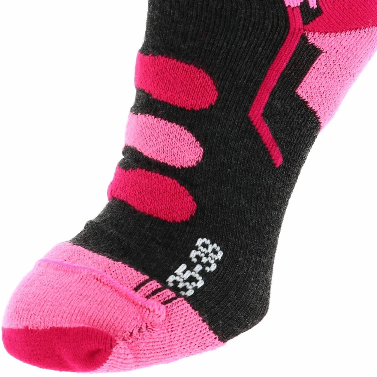 X-Socks Dzieci Ski Jr 4.0 Skarpety Anthracite Melange/Fluo P 36-38