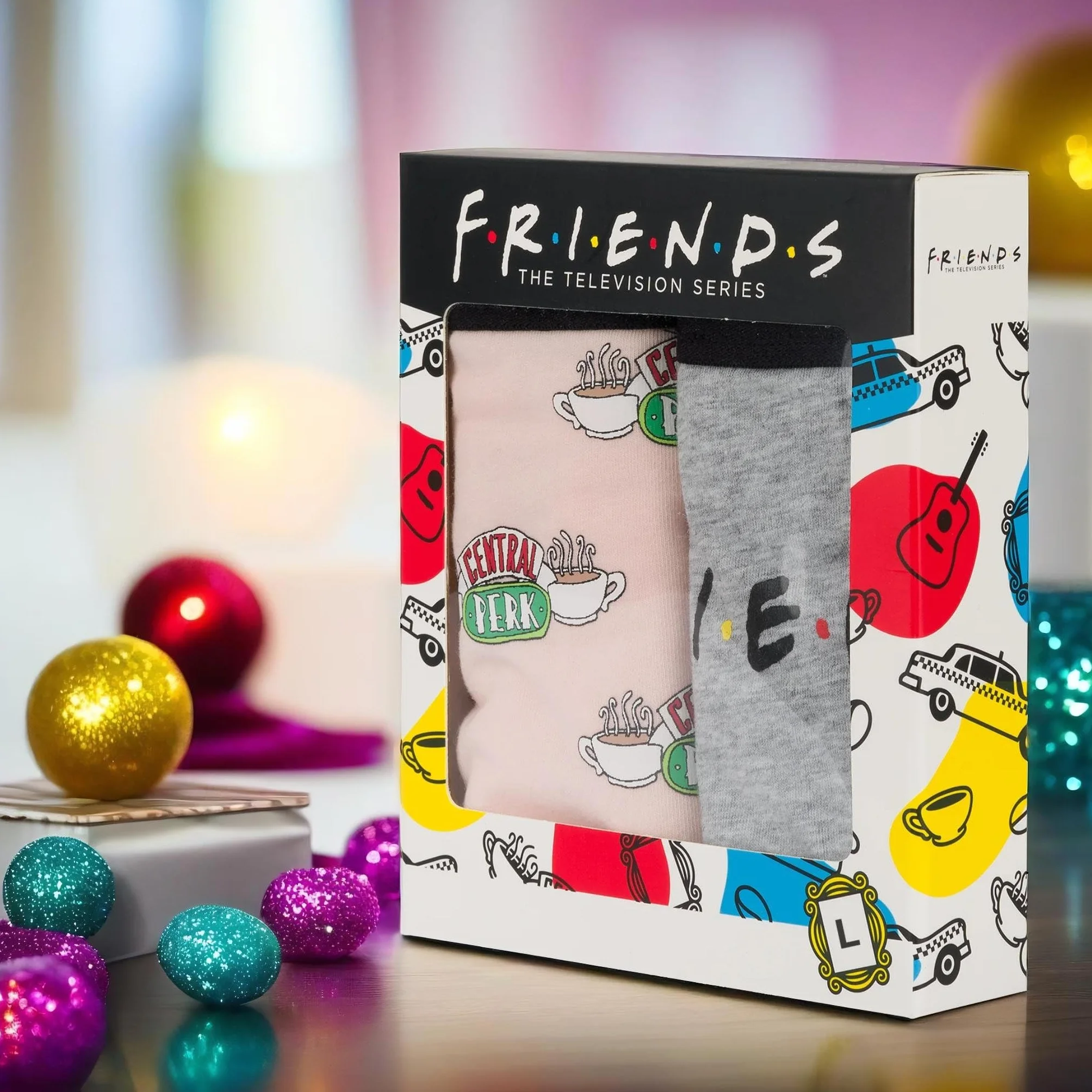 Warner Bros Friends Figi Damskie Bawełniane Prezent Dla Kobiety Majtki Hipster 2 Pary 3 Rozmiary