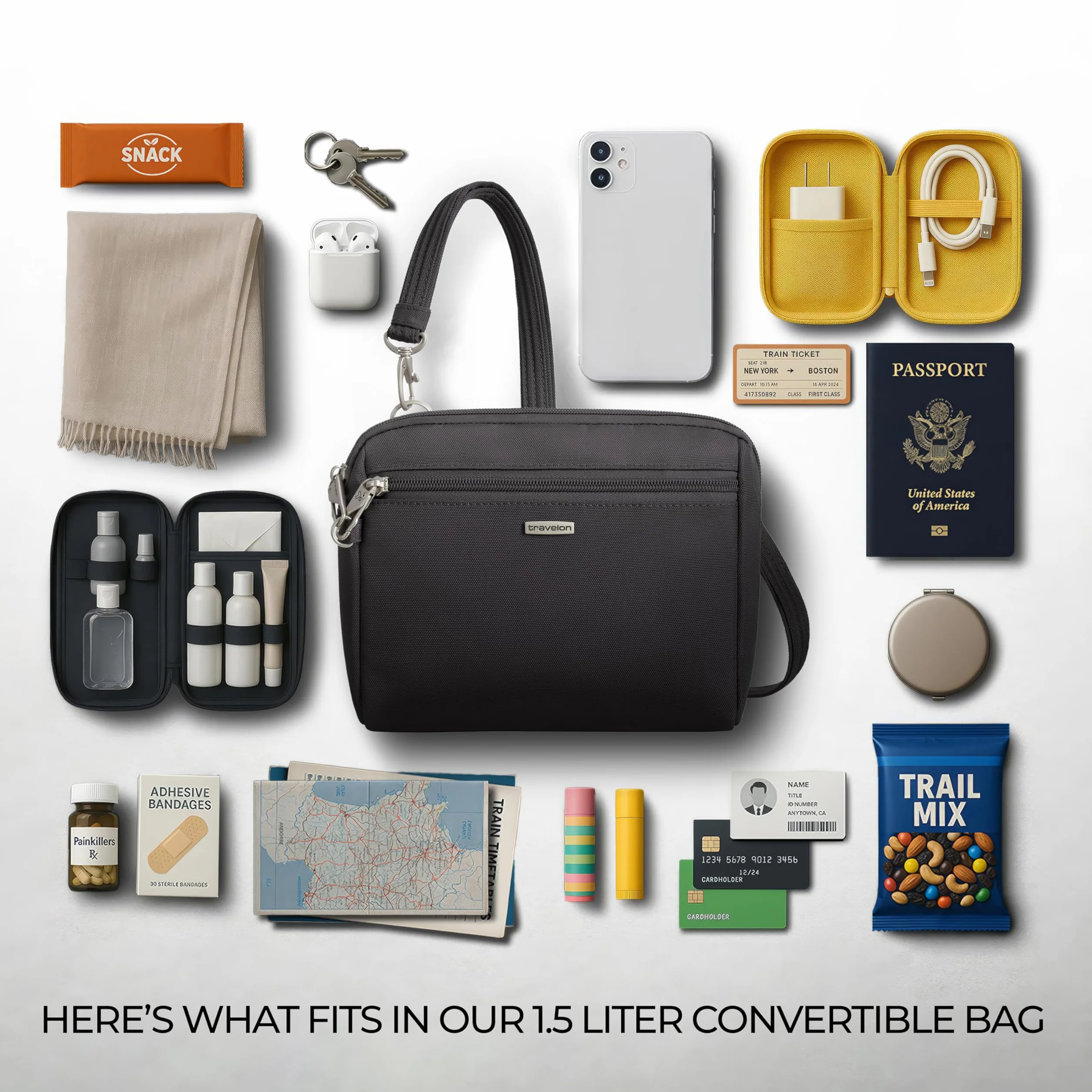 Travelon Torebka na ramię Kobiety Travelon Classic Convertible Crossbody & Waist Pack