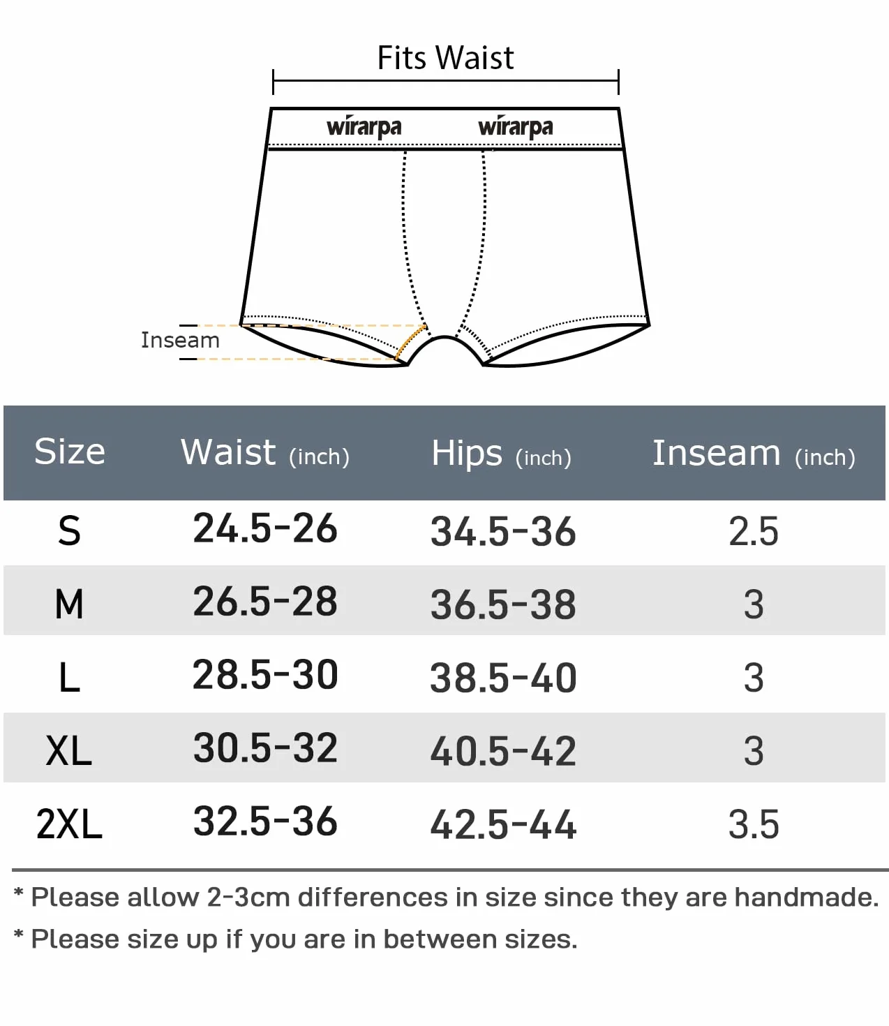 wirarpa Damskie bokserki bawełniane, majtki typu boyshort, nogawka 7,6 cm, 4-pak