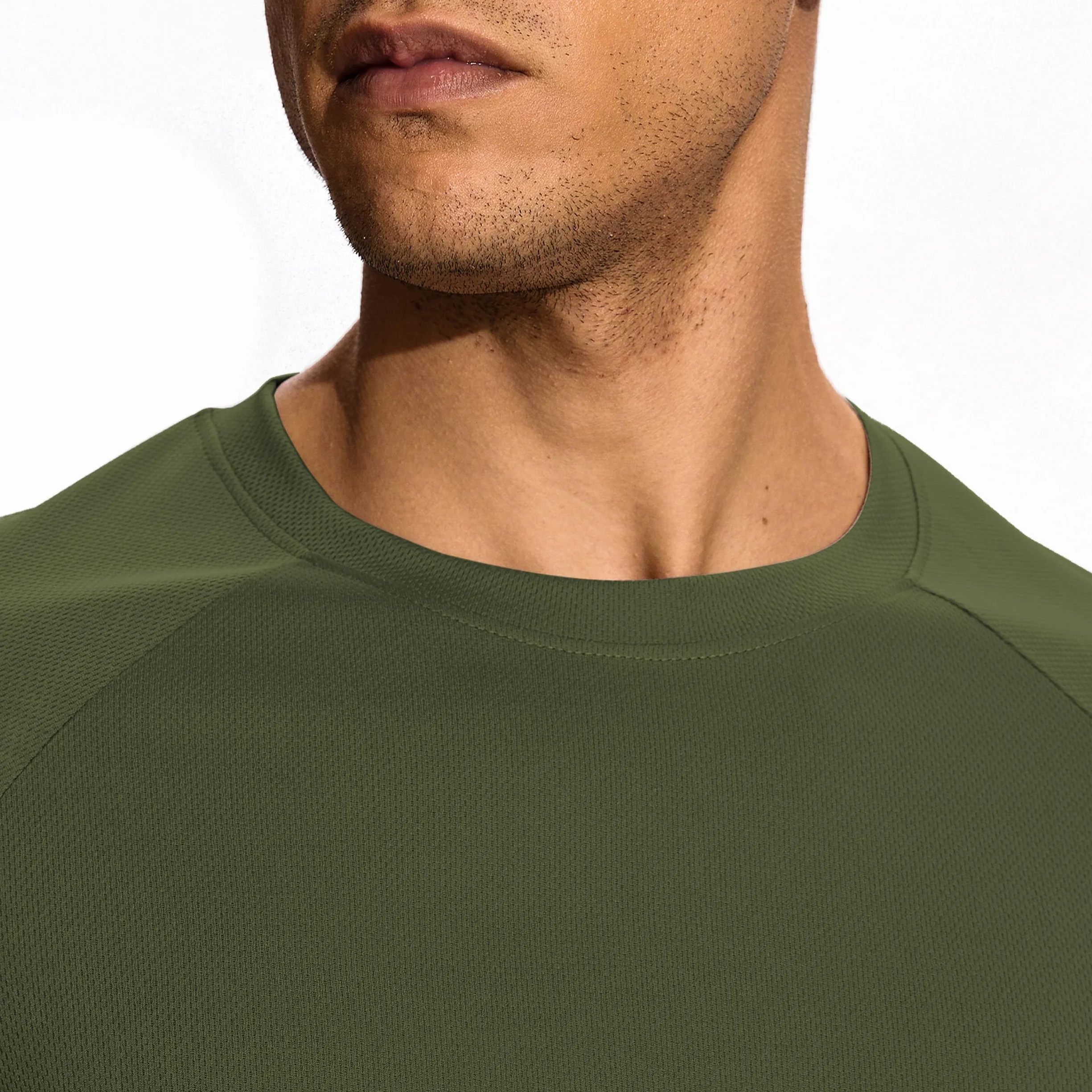 Hioutdoor Sportowe t-shirty męskie, 3 lub 5 sztuk, z krótkim rękawem, oddychające, szybkoschnące, do biegania, z krótkim rękawem, do kulturystyki