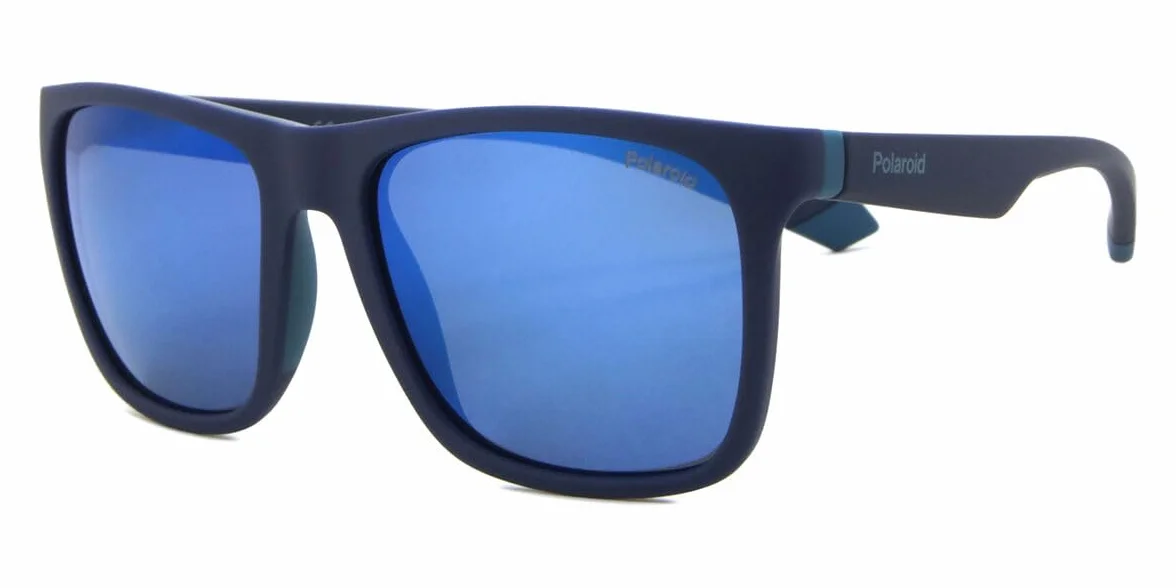 Polaroid Okulary przeciwsłoneczne PLD 2141/S Matte Blue Azure/Blue 57/18/140 Unisex
