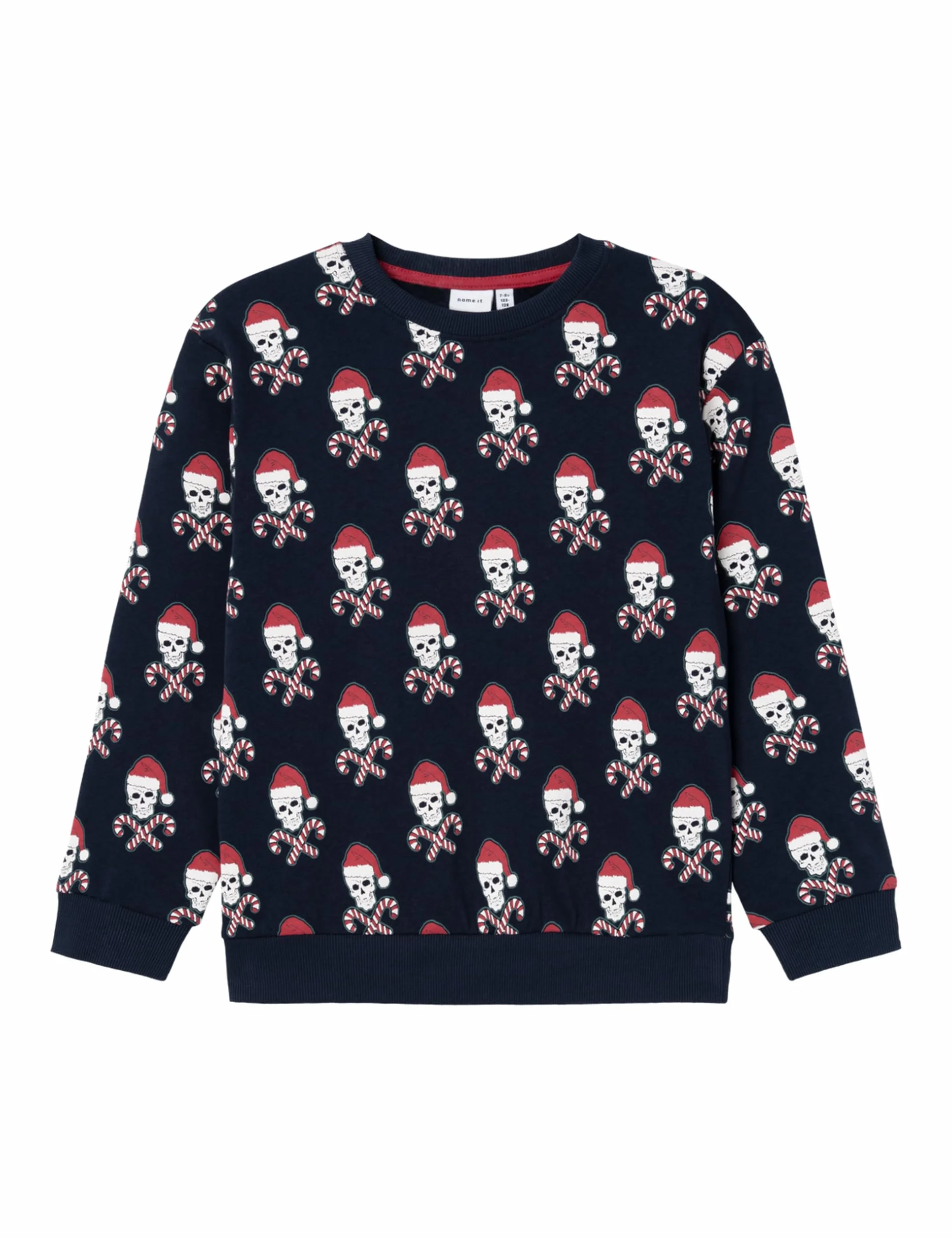 NAME IT Boy bluza bożonarodzeniowa, Dark Sapphire, 134-140