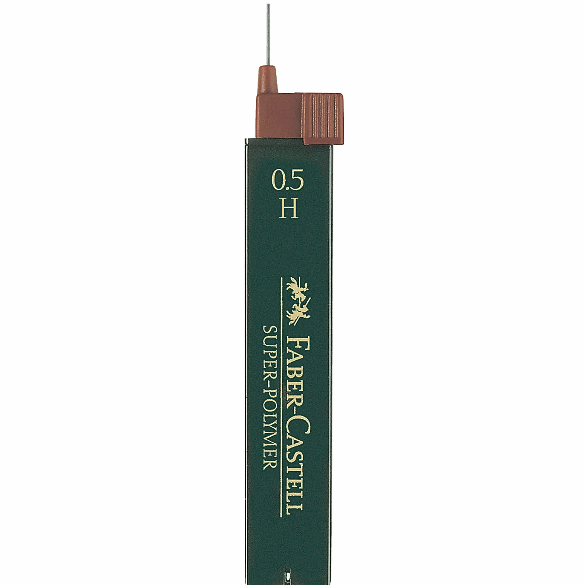 Faber-Castell 120511 - wkład drobny Super Polymer, 0,5 mm, stopień twardości H, 12 sztuk