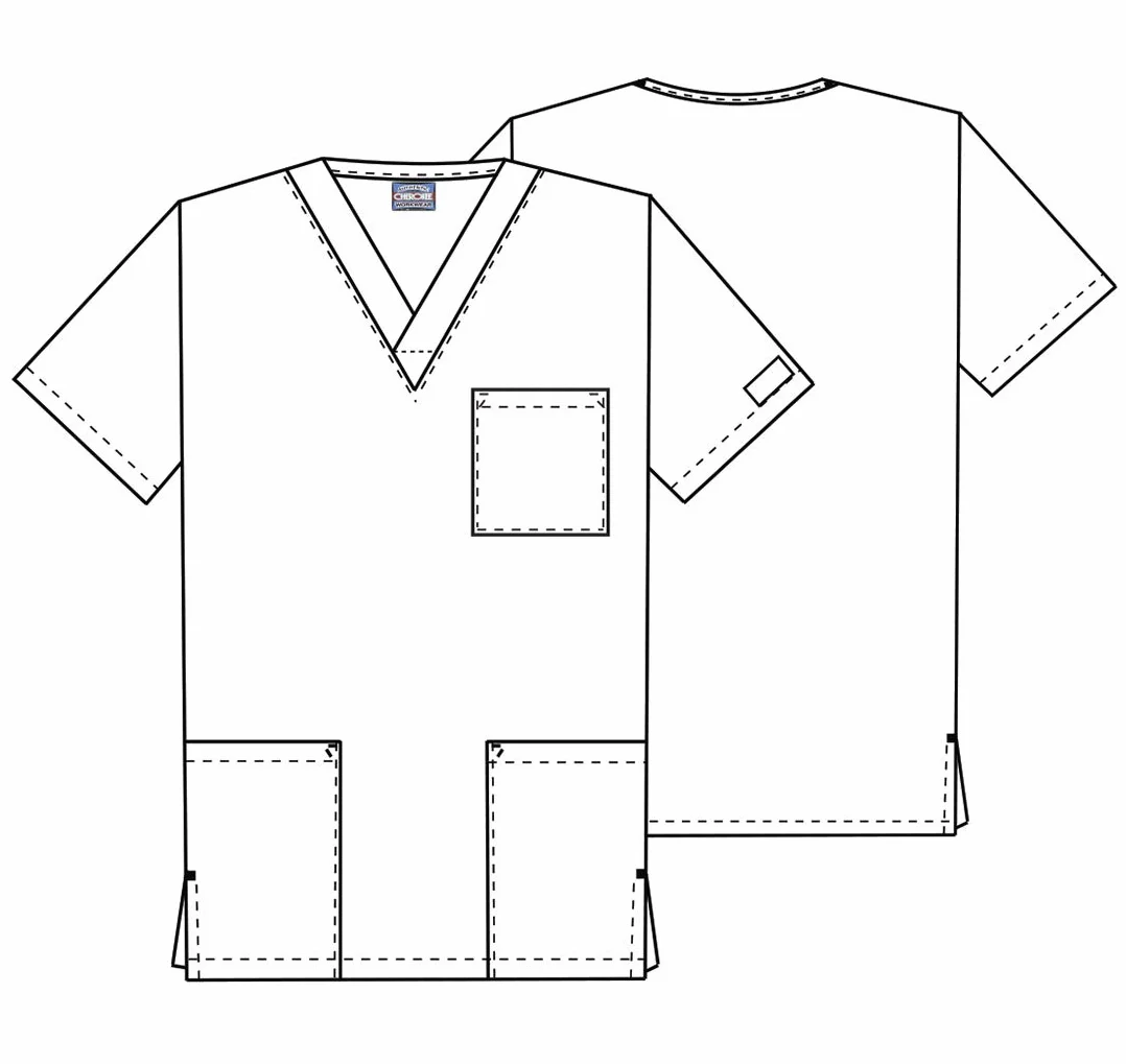Cherokee - Uniform unisex kasak dekolt w serek linia Originals rozmiar XXS, granatowy, 18130, Caribbean Blue, M