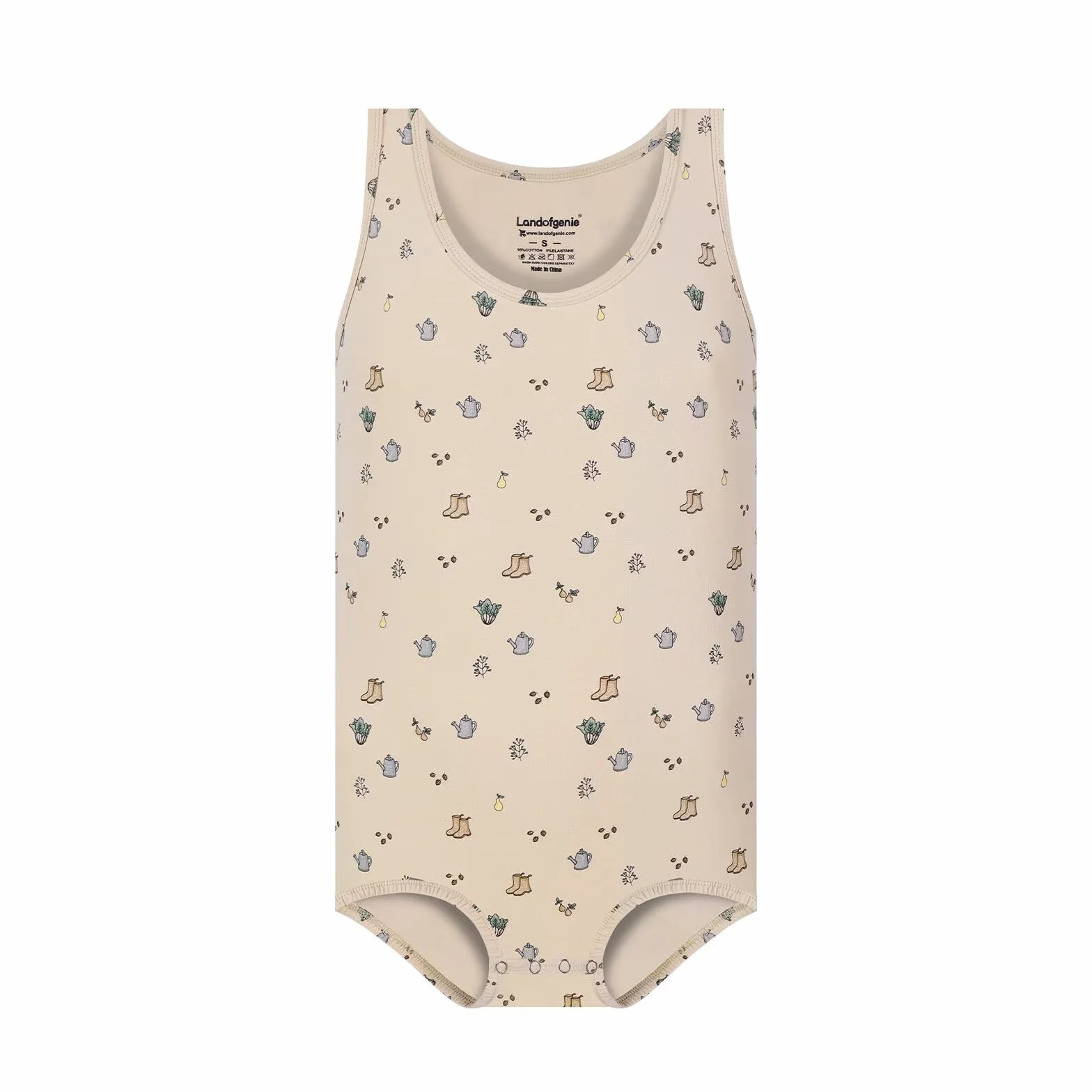 Landofgenie Body Męskie Bez Rękawów Top Kombinezon Piżama Onesie dla Dorosłych