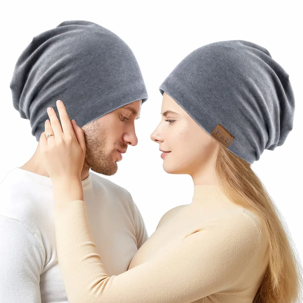 Czapka beanie dla mężczyzn kobiet unisex zimowe czapki termiczne dzianinowa czapka beanie luźna czapka z czaszką czapka do spania rozciągliwe sportowe nakrycia głowy prezenty dla dorosłych