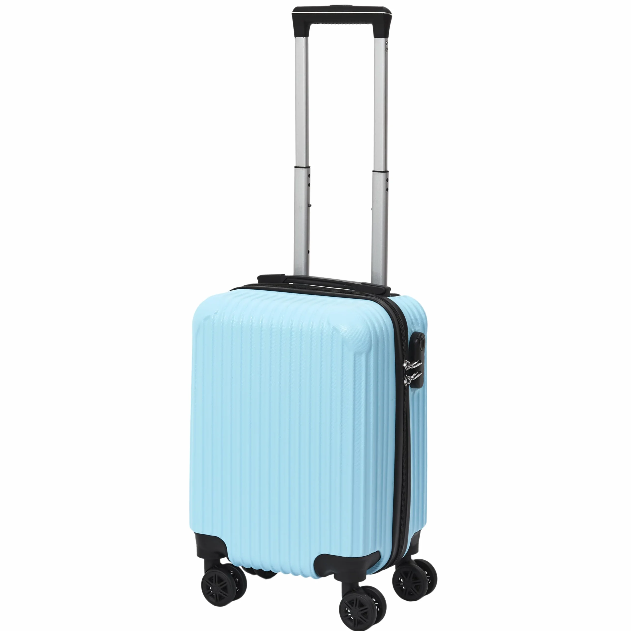 JET LAG, Set of 3 Rome Suitcases 36L 60L 86L, Elegant and Modern Design, Optimal Storage Capacity, Robust and Durability, Carrying Comfort, Blue