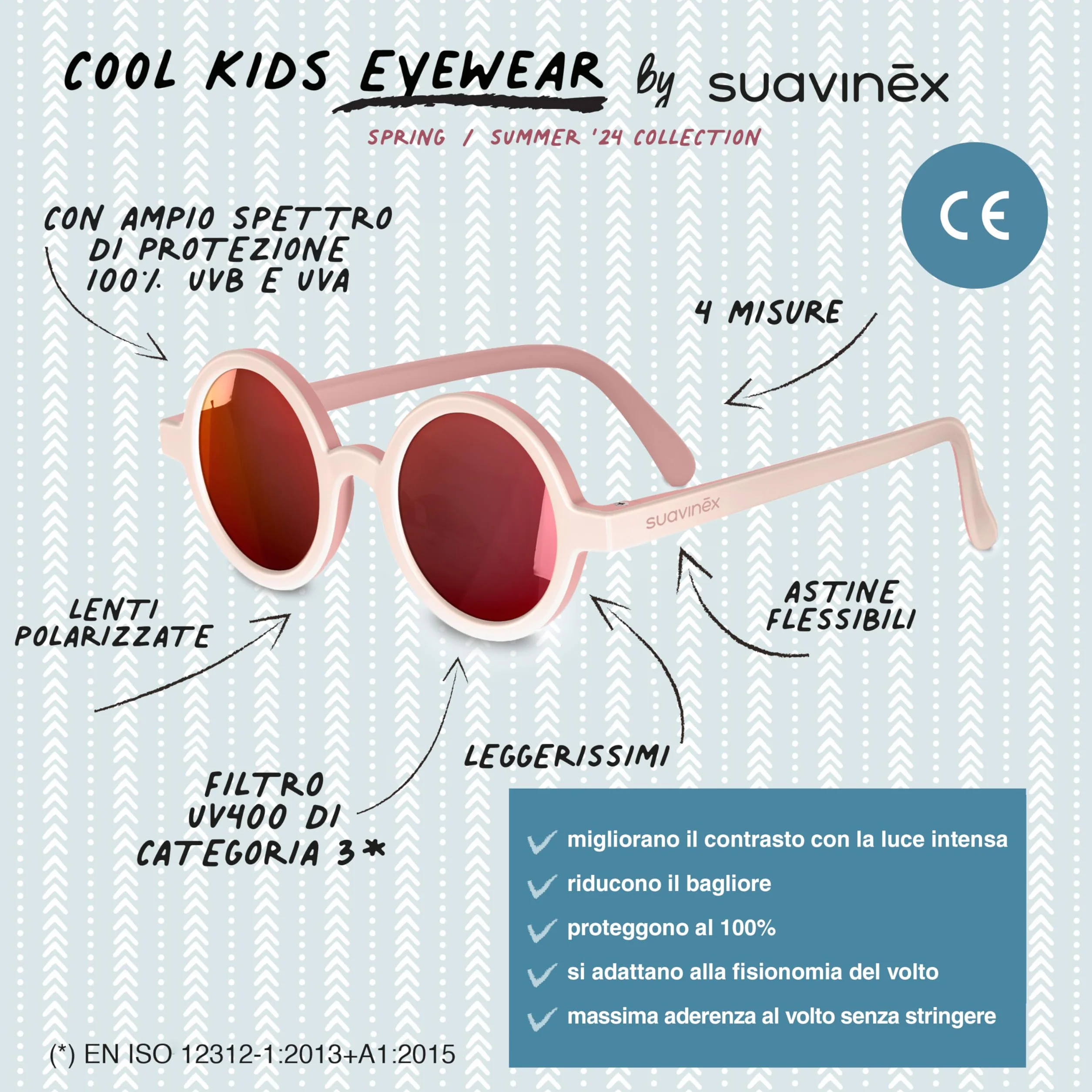 SUAVINEX Okulary przeciwsłoneczne Uniseks - niemowlęta Sunglasses 2024