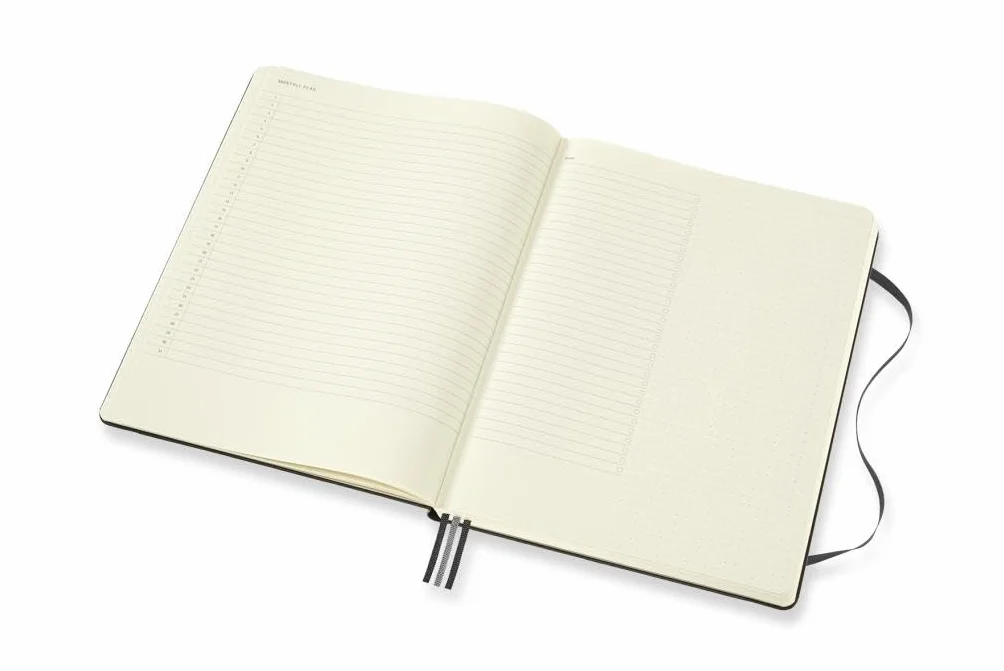 Moleskine - Pro Project Planner, Professional Planner and Notebook for Objectives, Productivity Diary for Projects and Project Management, Hard Cover, Size X-Large 19 x 25 cm, Colour Black, 288 Pages