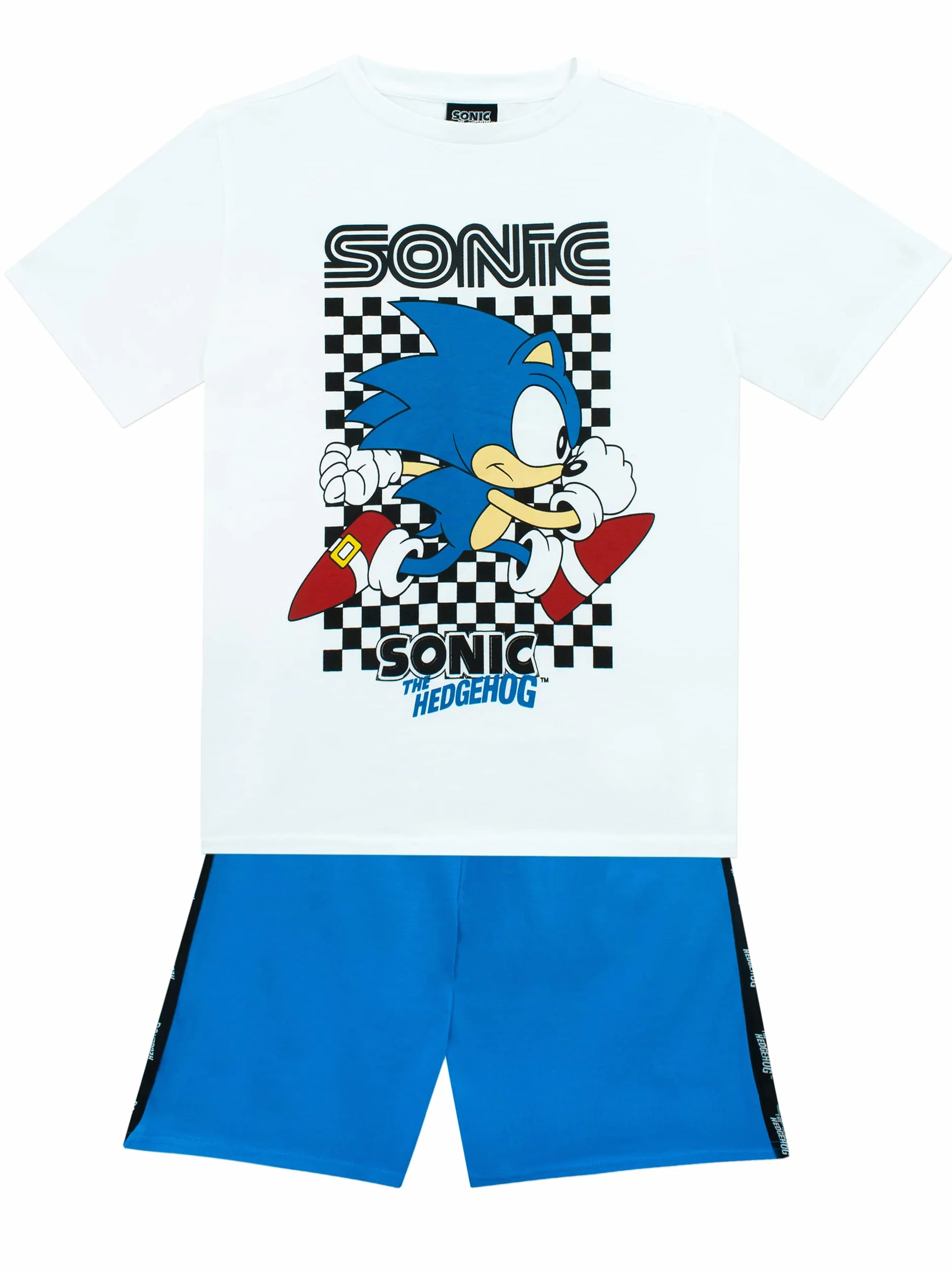 Sonic The Hedgehog Chłopcy Zestaw Koszulki i Spodenek Zestaw Koszulki i Spodenek