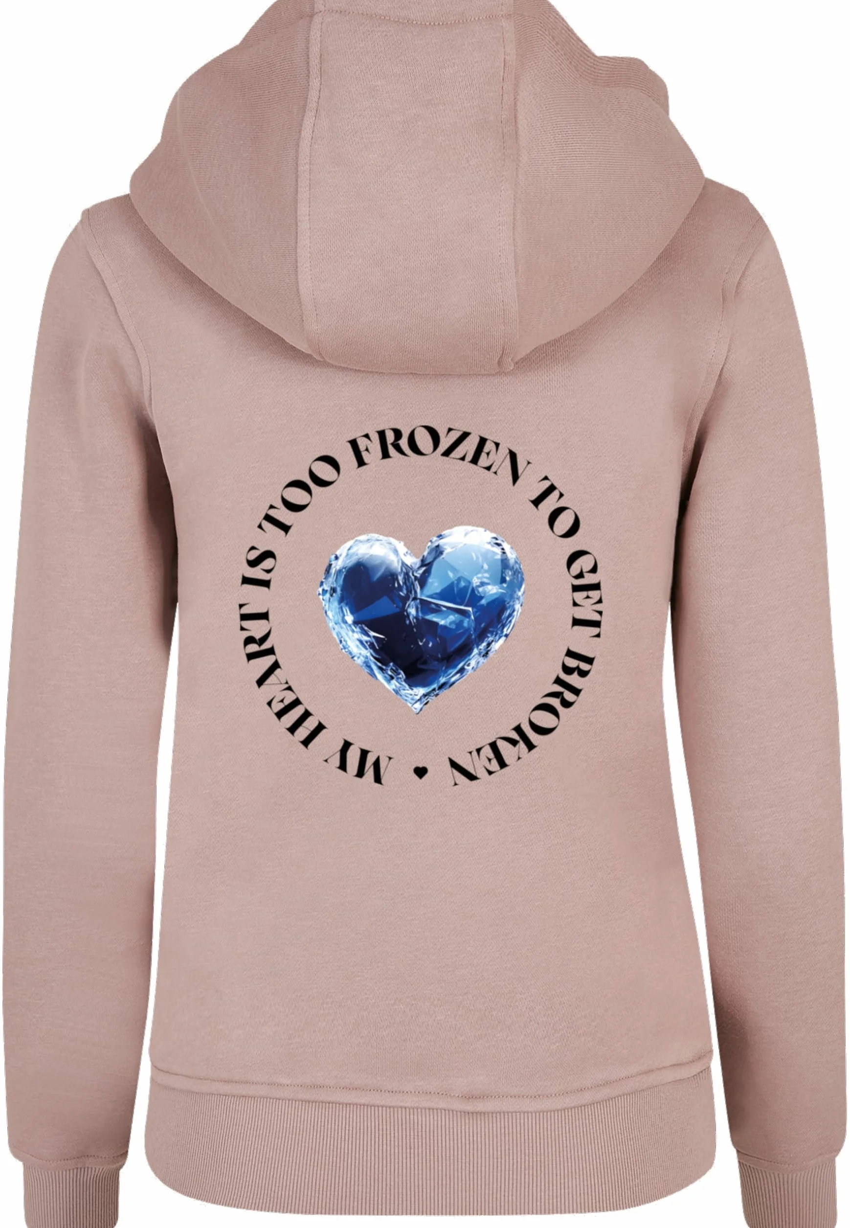 Miss Tee Too Frozen damska bluza z kapturem, Duskrose, L