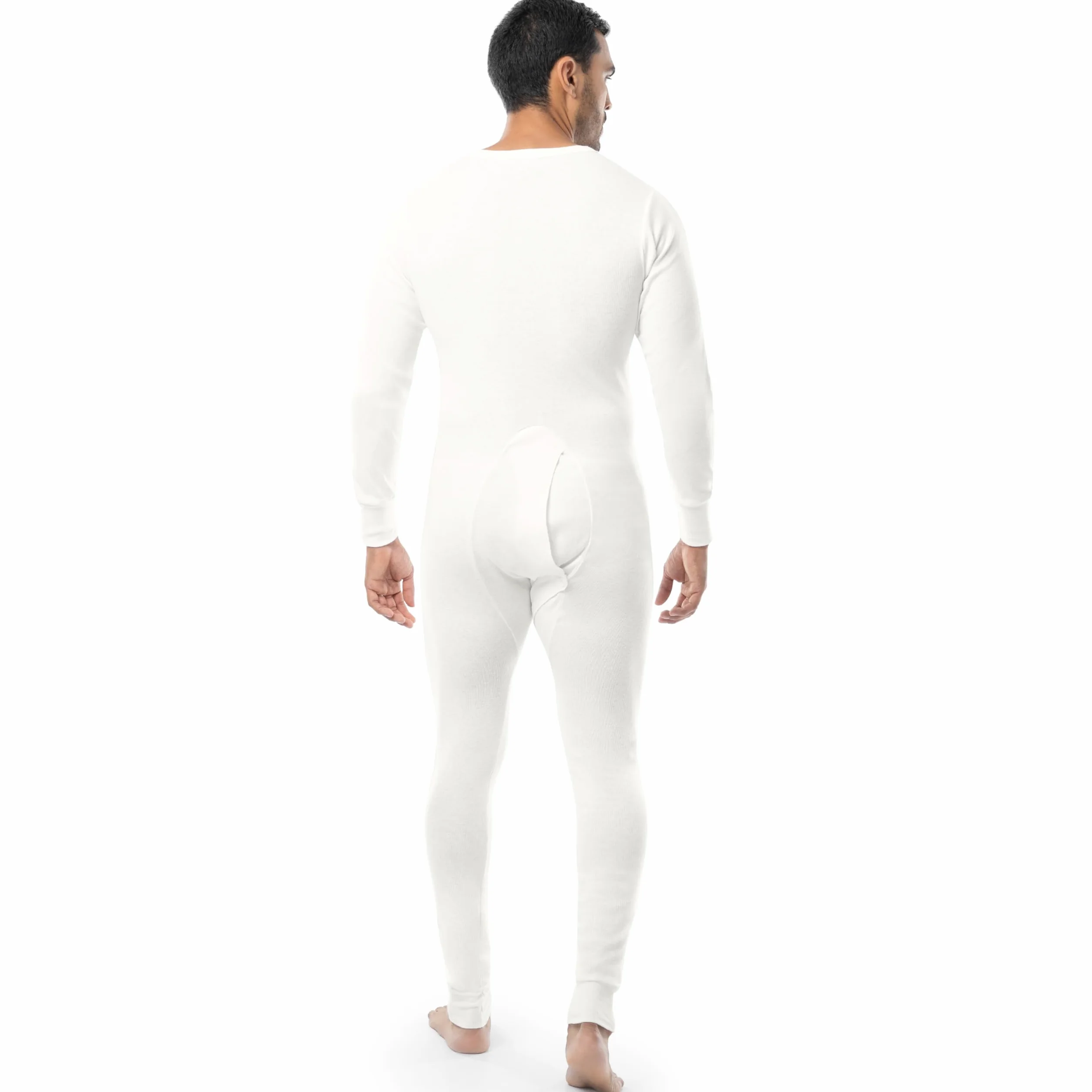 INDERA Bielizna Union Suits Mężczyźni Cotton Rib Knit Union Suit (1 w zestawie)