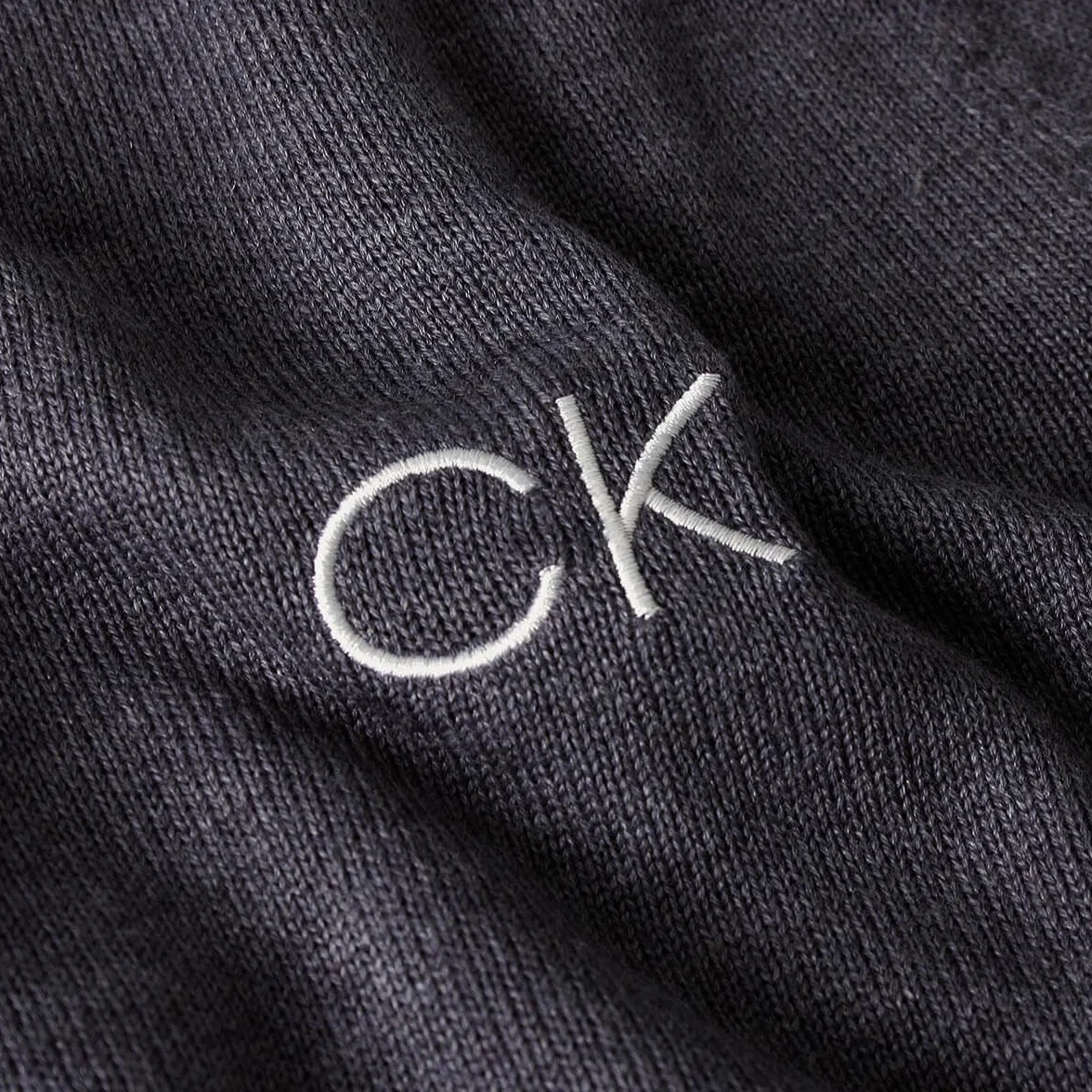 Calvin Klein Meski sweter golfowy z okraglym dekoltem
