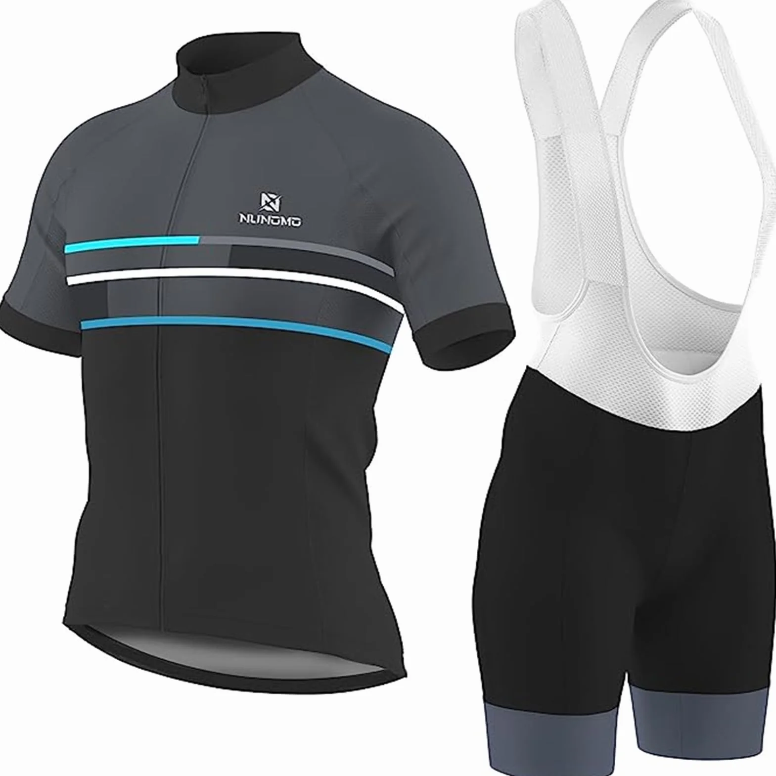 Męski strój rowerowy z dżerseju rowerowego Zestawy rowerowe Męskie stroje rowerowe Koszulki rowerowe Koszulki z krótkim rękawem Wyściełane spodenki na szelkach Zestawy żelowej podkładki 9D