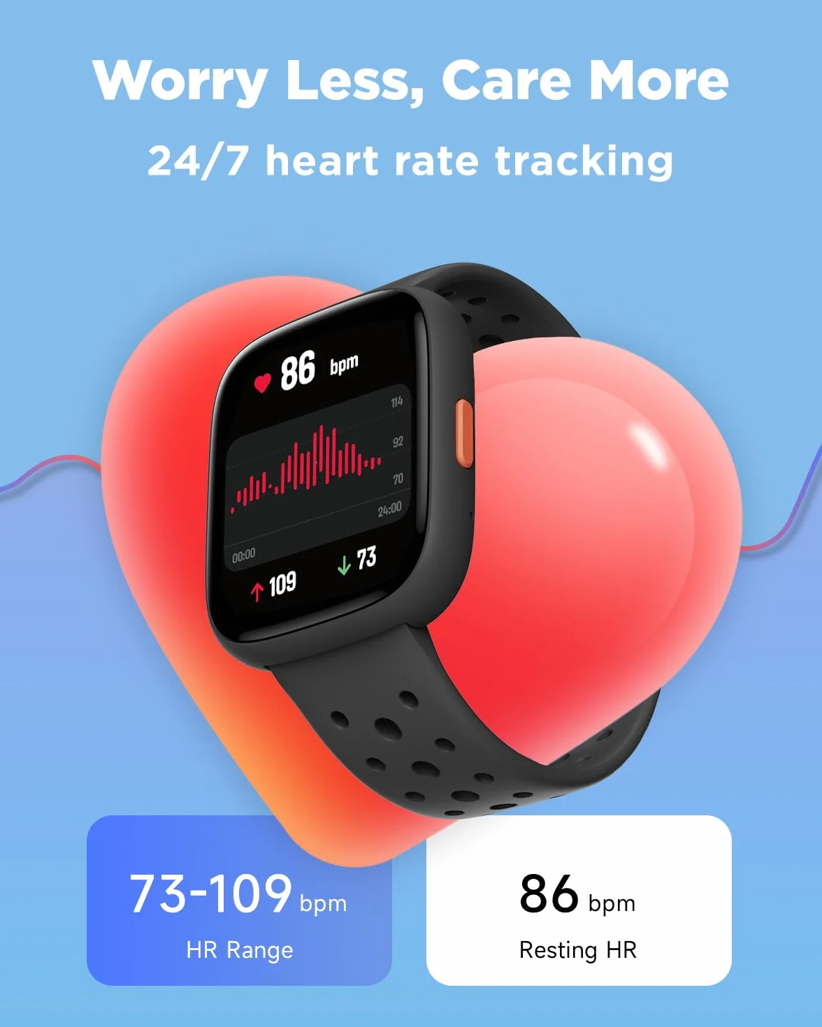 BIGGERFIVE Smartwatch dla dzieci, 1,8" zegarek fitness z krokomierzem, 24/7 pomiar tętna, monitorowanie snu, alarm wibracyjny, klasa wodoszczelności IP68, gry logiczne z/bez aplikacji, dla dziewczynek
