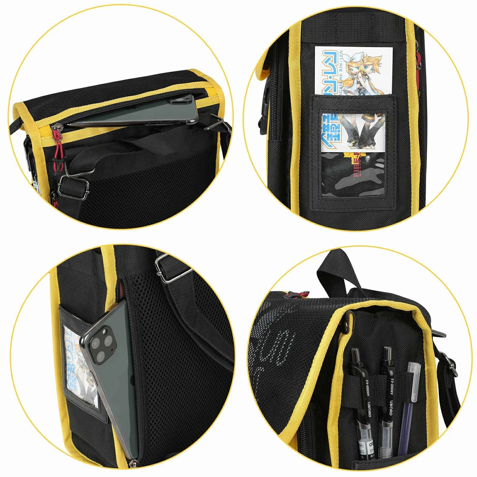 FIREFIRST x Hatsune Miku & Kagamine Rin/Len 2WAY Square Type Rucksack Plecaki Codzienne