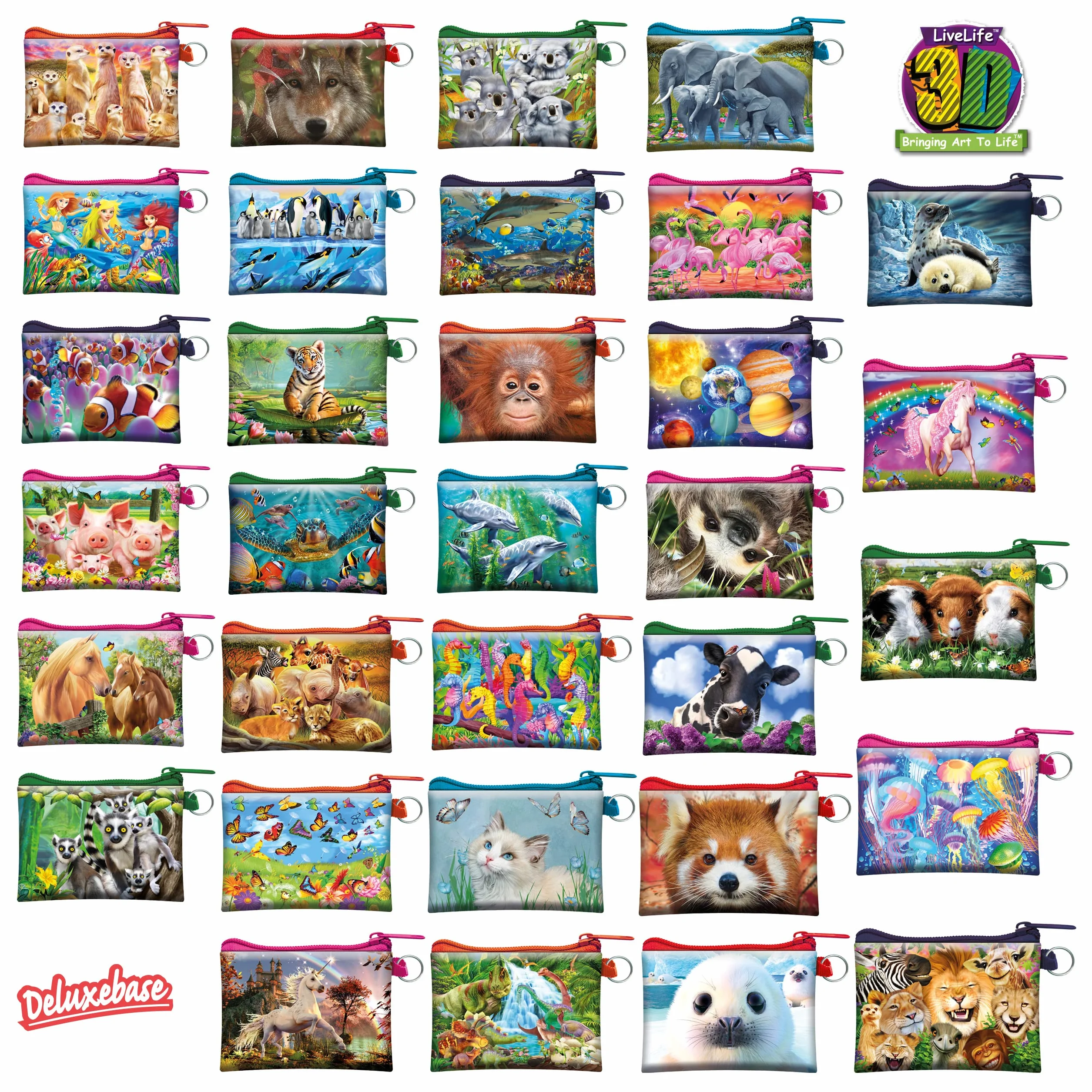 3D LiveLife Coin Purse - Koala Cuddle od Deluxebase. Portmonetka soczewkowa 3D koalą na gotówkę i kartę. Bezpieczne zamykanie na suwak. Licencjonowana grafika. Renomowany artysta, Michael Searle