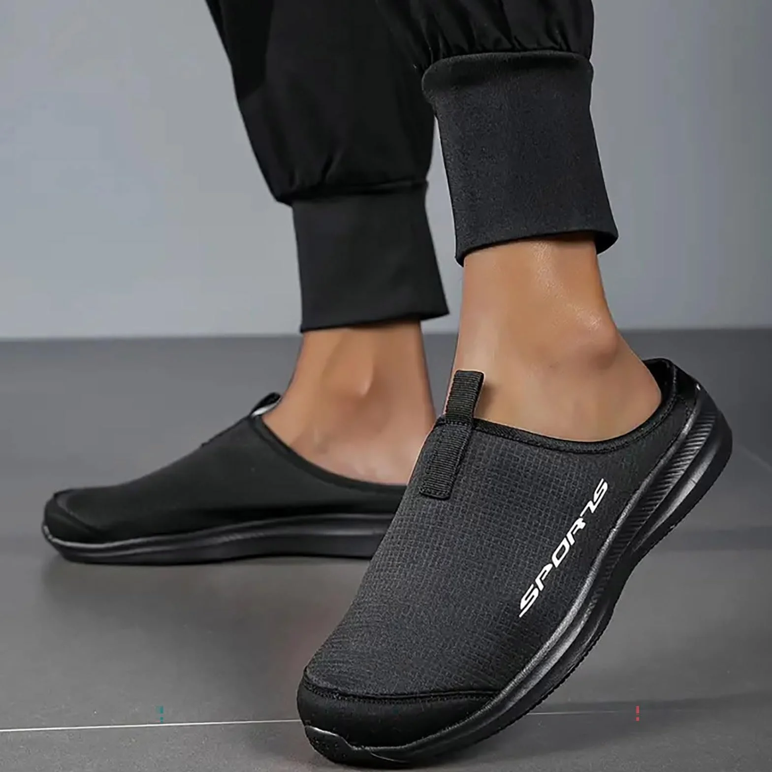 Sneakersy męskie do biegania, buty sportowe, slipy, chodaki dla kobiet i mężczyzn, lekkie buty z otwartą tyłem, buty trekkingowe, oddychające kapcie z zamkniętymi palcami, męskie trampki