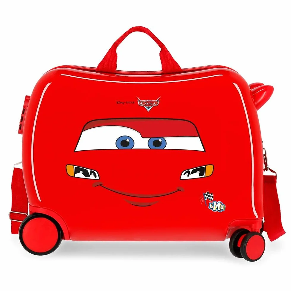 Disney Cars Lightning Mcqueen walizka kabinowa, Cars Lmq Czerwony, 50x38x20 cms, walizka dziecięca