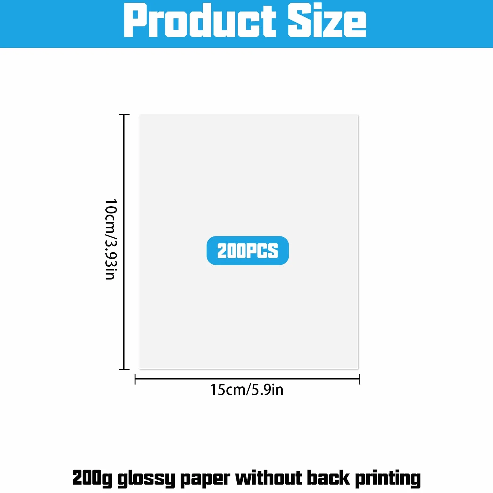 200 arkuszy papieru fotograficznego 10 x 15 cm, 200 g/m², papier fotograficzny o wysokim połysku, fotograficzny, satynowy, fotograficzny A6 do drukarek atramentowych, kart fotograficznych