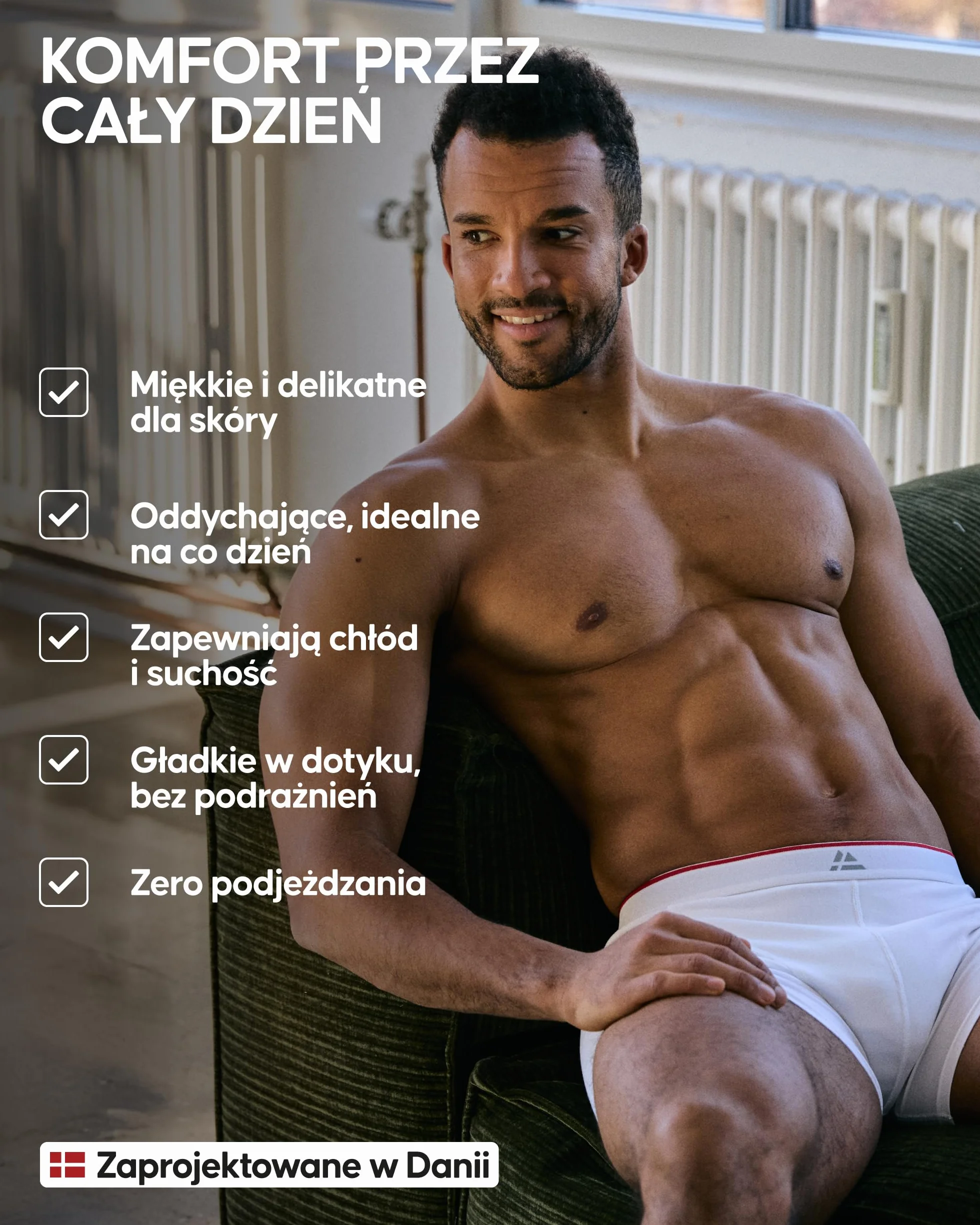 DANISH ENDURANCE 6-PACK Bambusowe Bokserki Męskie, Bielizna Premium, Klasyczne Majtki, Gwarancja Antydziurkowa