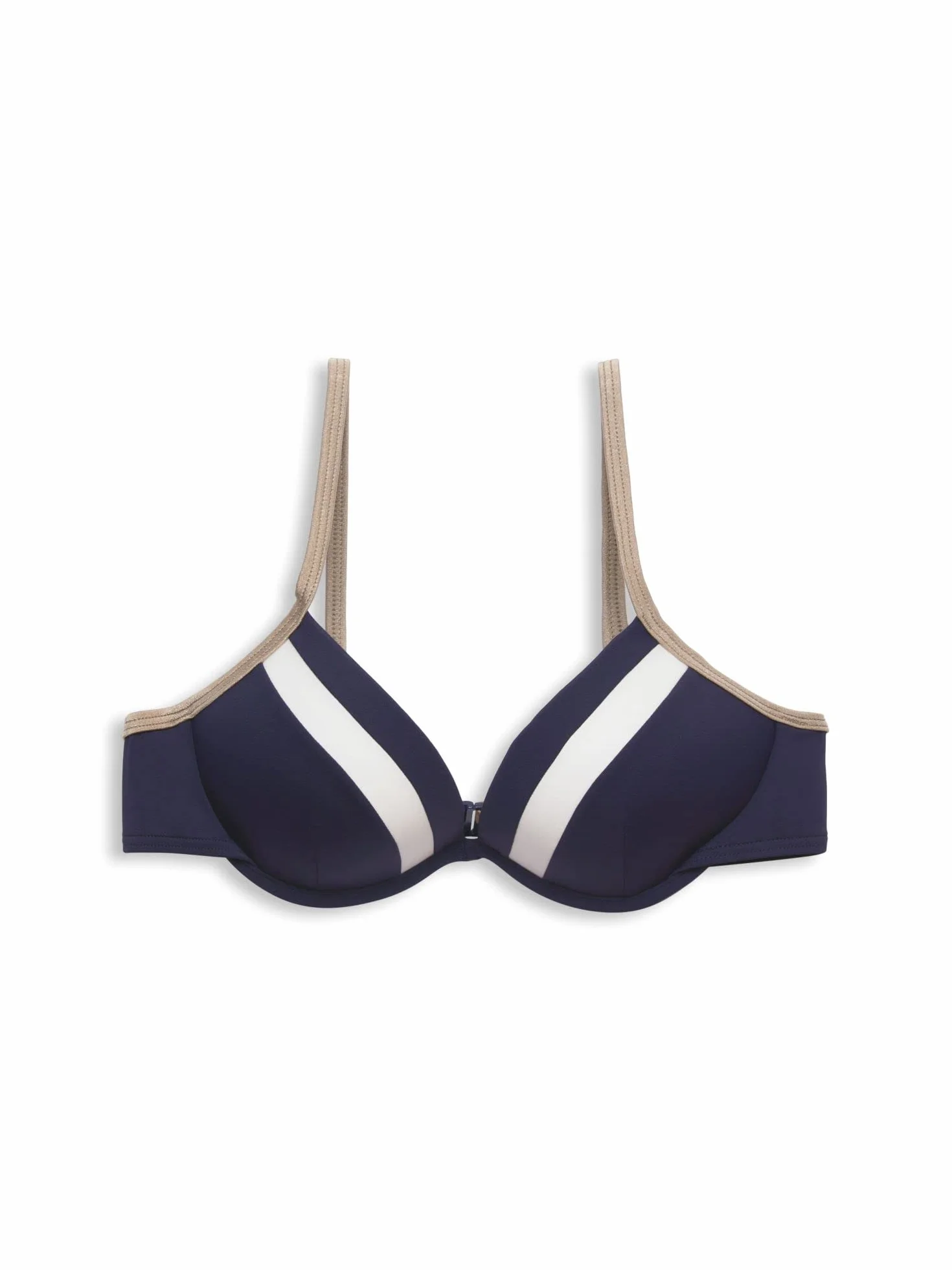 ESPRIT Damskie body Tayrona Beach RCS pad.Plunge Bikini, granatowe, 42B, grantowy