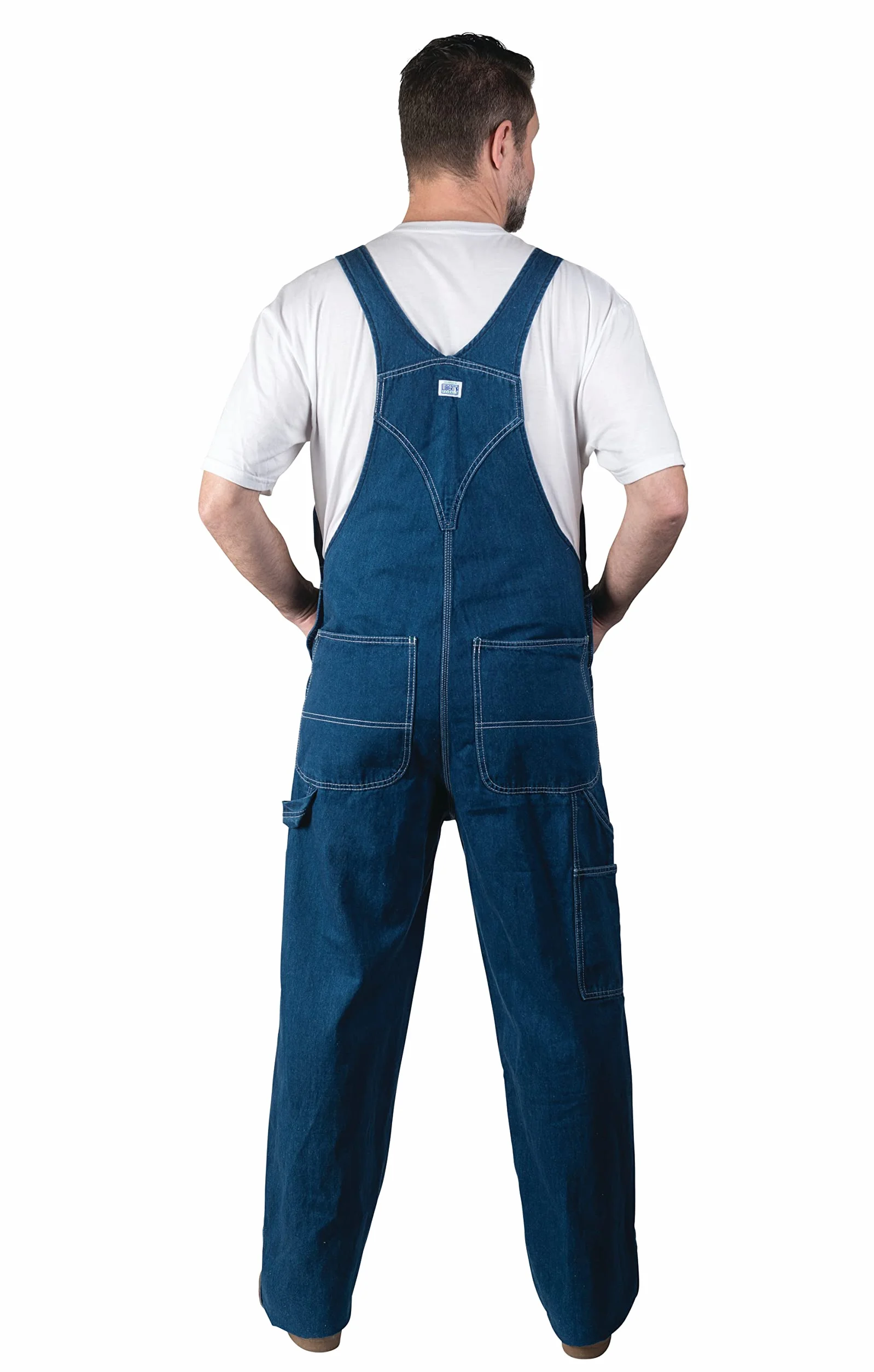 Libery Męski kombinezon z denimu, sprawny, 36W / 30L