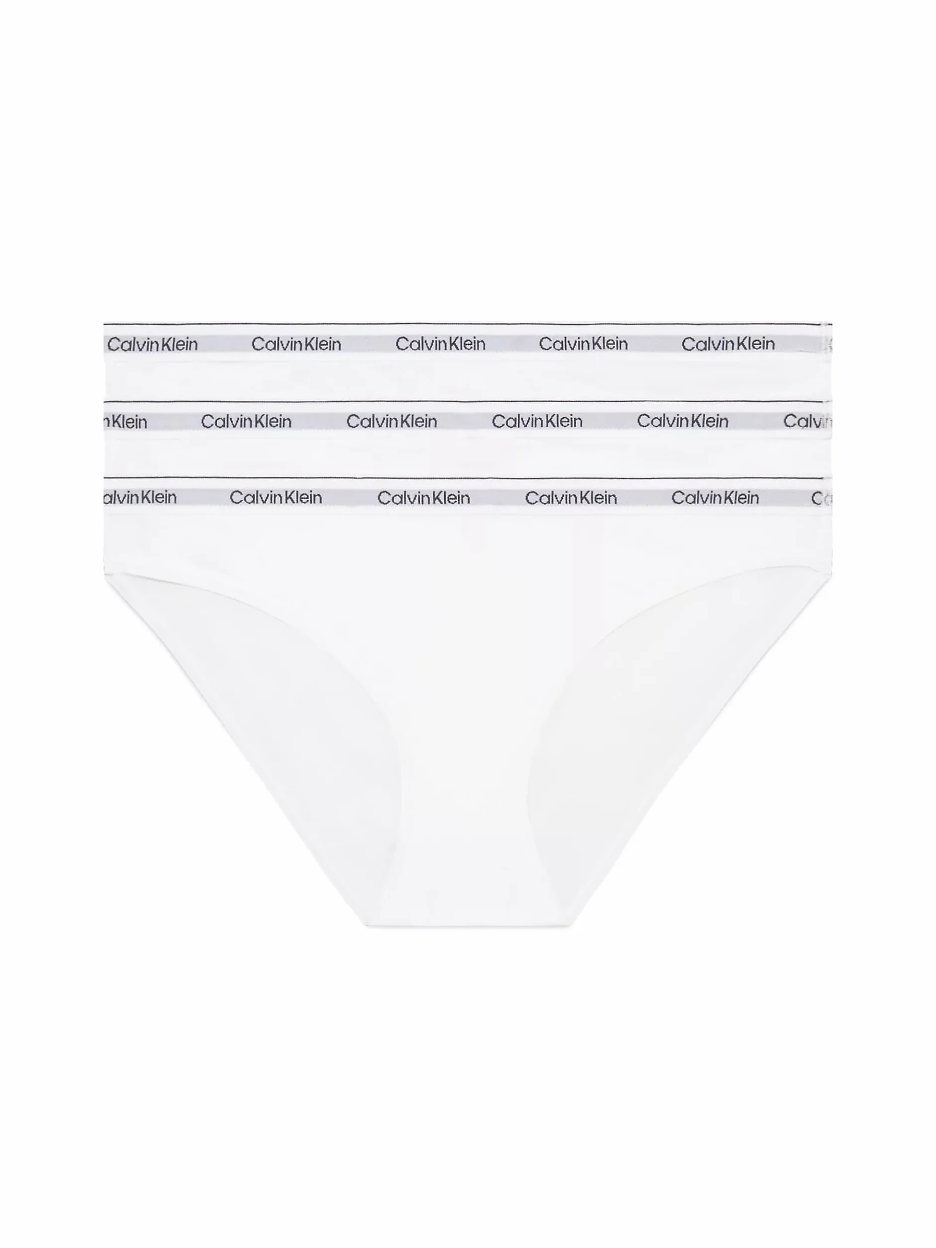 Calvin Klein Damskie majtki bikini (3 sztuki), Biały (biały/biały/biały), XL