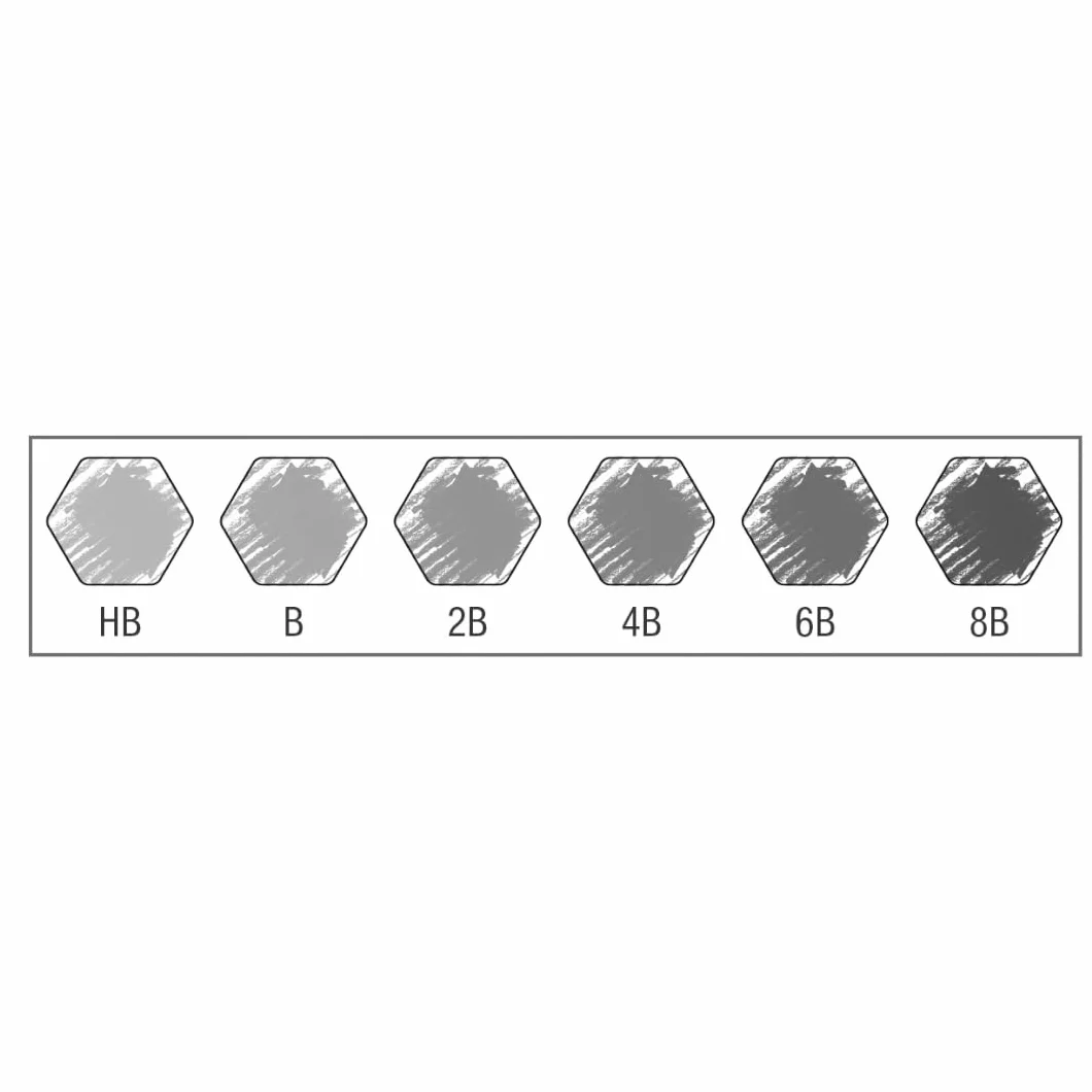 FABER-CASTELL 119063 – Ołówek Castell 9000, 6 ołówków rysunkowych, twardość HB, B, 2B, 4B, 6B i 8B