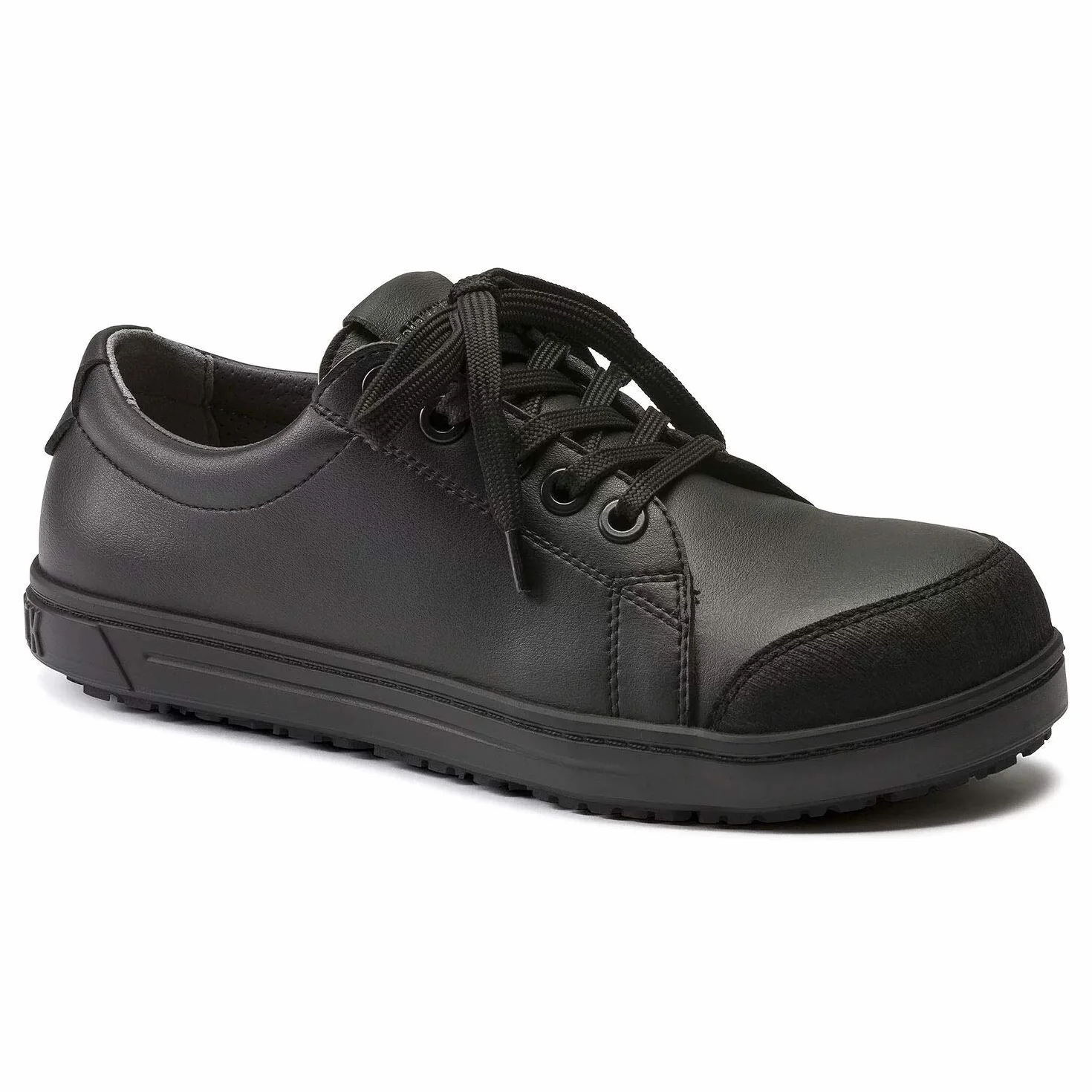 BIRKENSTOCK QS 500 S3 buty ochronne z wodoodpornej mikrofibry z certyfikatem EN ISO 20345:2011, czarny, 44 EU