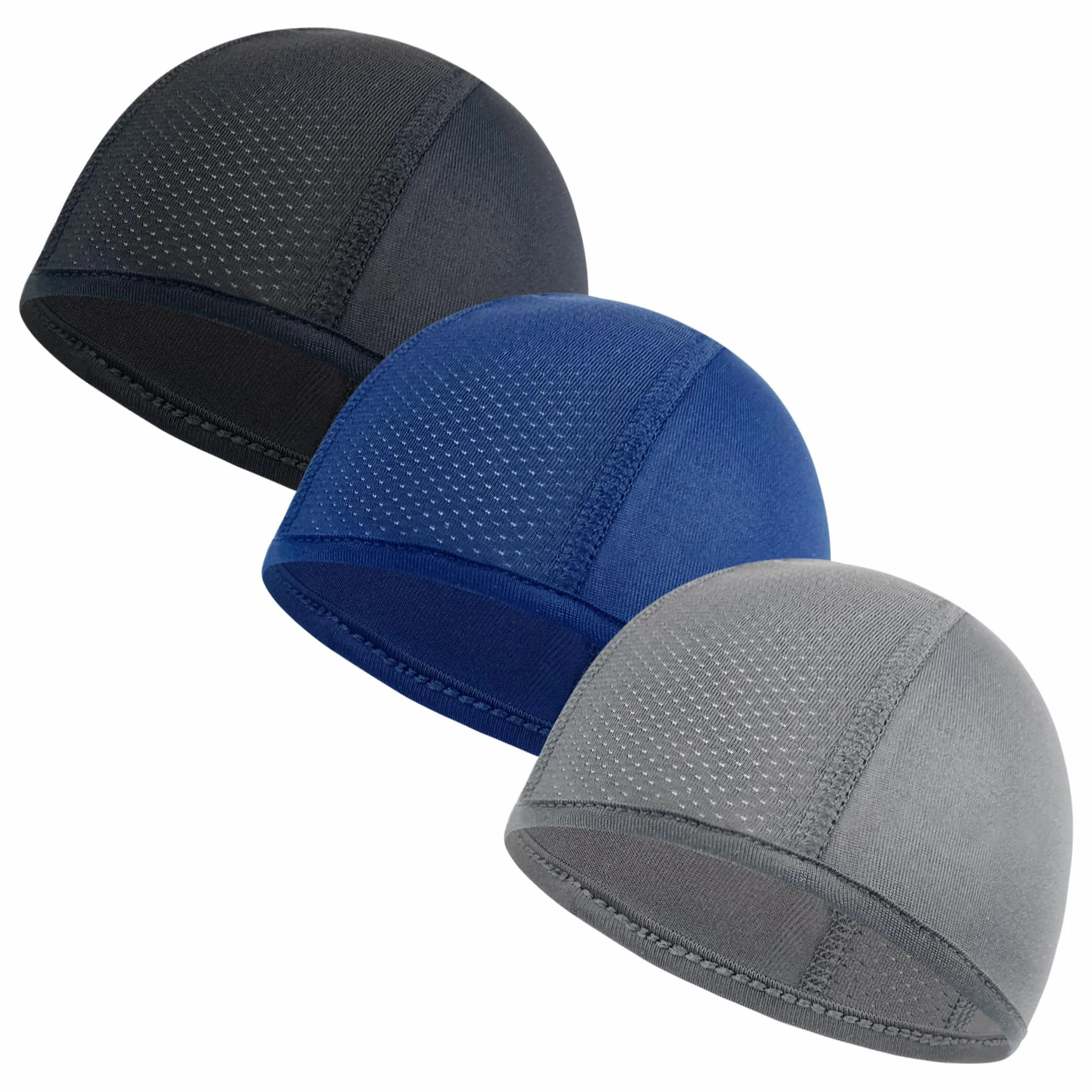 beifon 3 sztuki czapki pod kask rowerowy, czapka letnia, czapka rowerowa, czapka na kask, męska czapka sportowa, oddychająca
