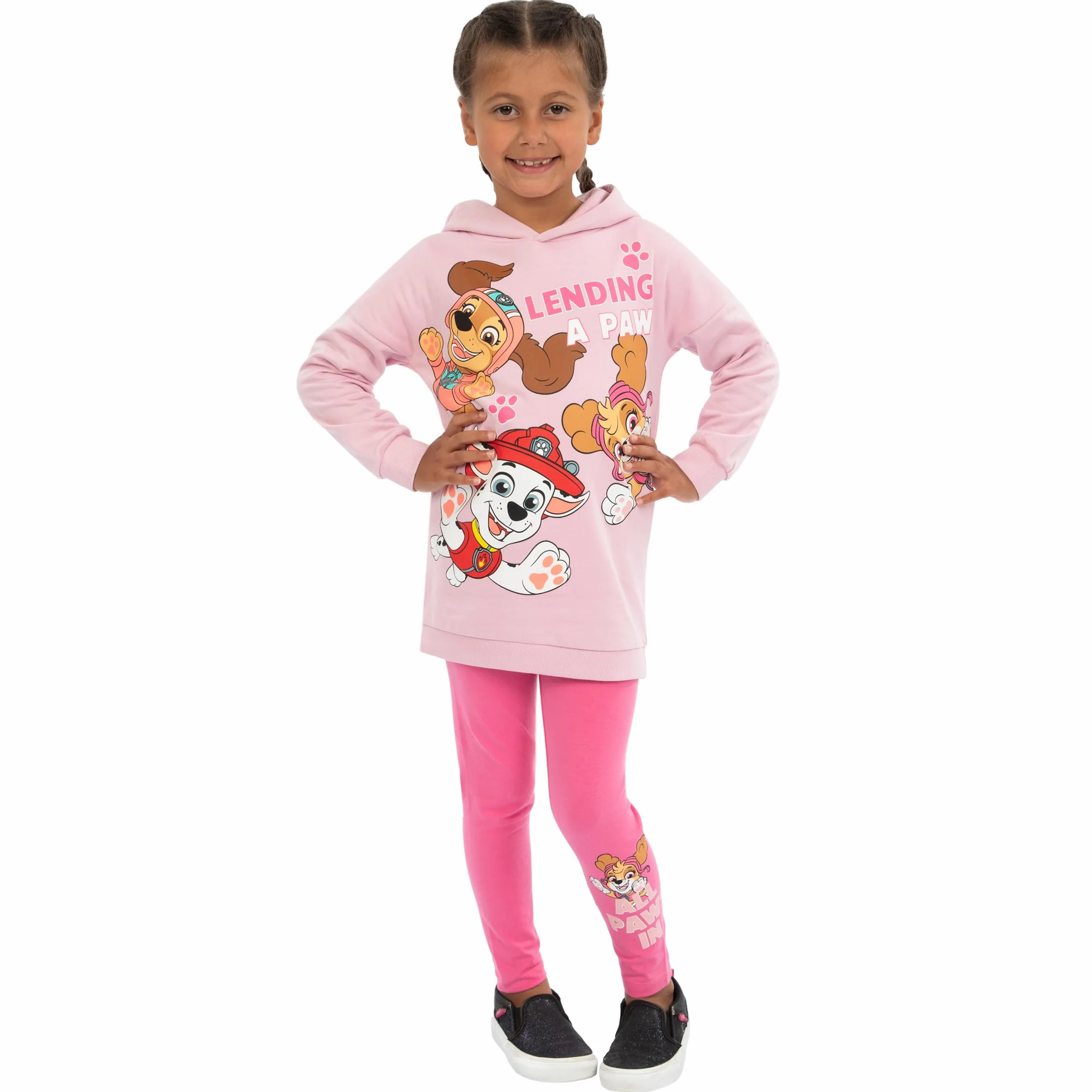 PAW Patrol Outfit | Zestaw Bluza z Kapturem i Legginsy dla Dziewczynek | Ubrania dla Dziewczynek