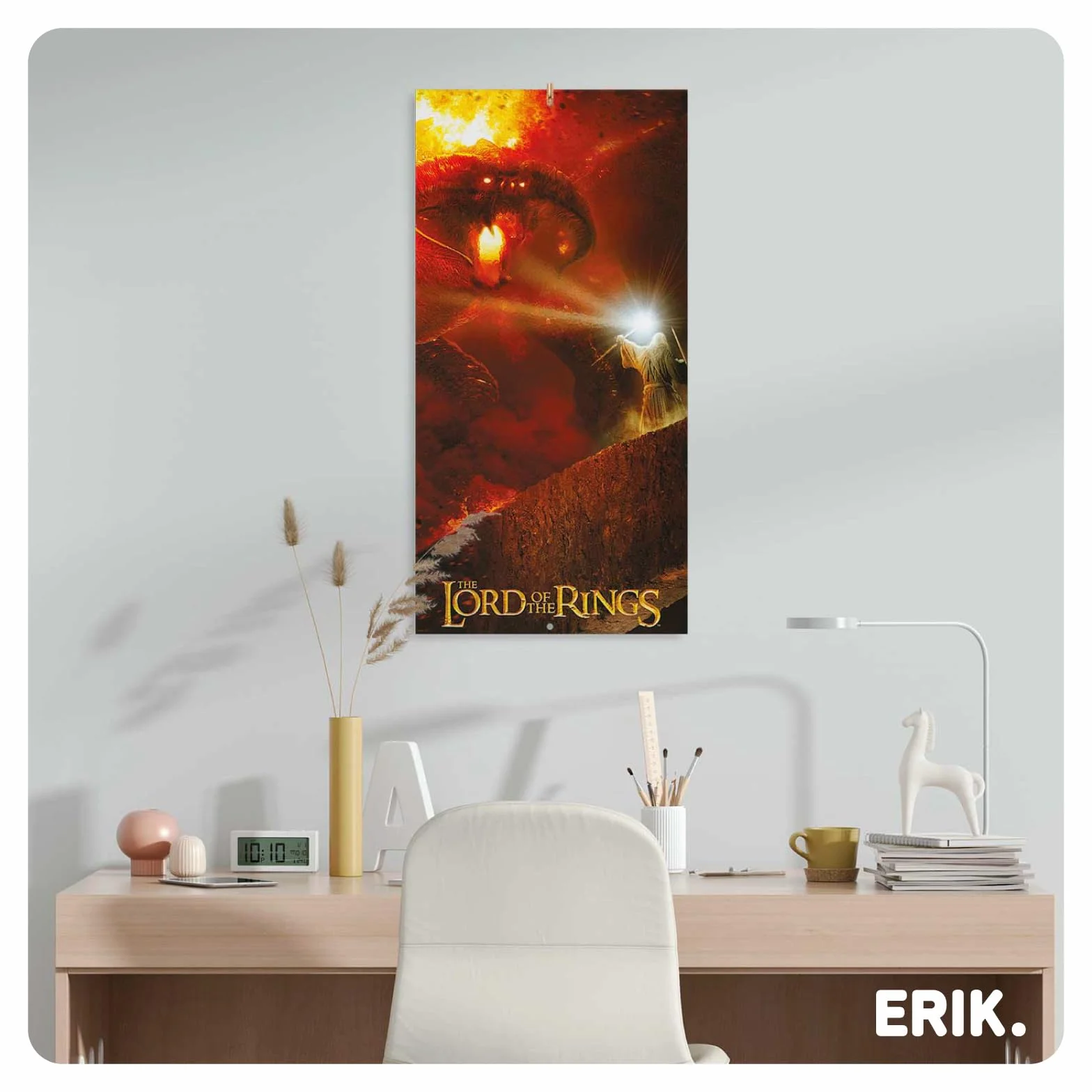 Grupo Erik Wall Calendar 2026 - The Lord of the Rings Calendar 2026 | Square 30 x 30 cm - 12 x 12 in Wall Planner, Family Planner Month To View | The Lord of the Rings Gifts, LOTR Gifts For Friends