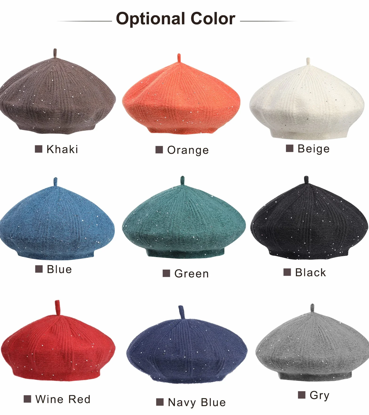 Beret czapka dla kobiet, francuski styl czapka zimowa moda ciepła wełniana podszewka dzianinowa czapka