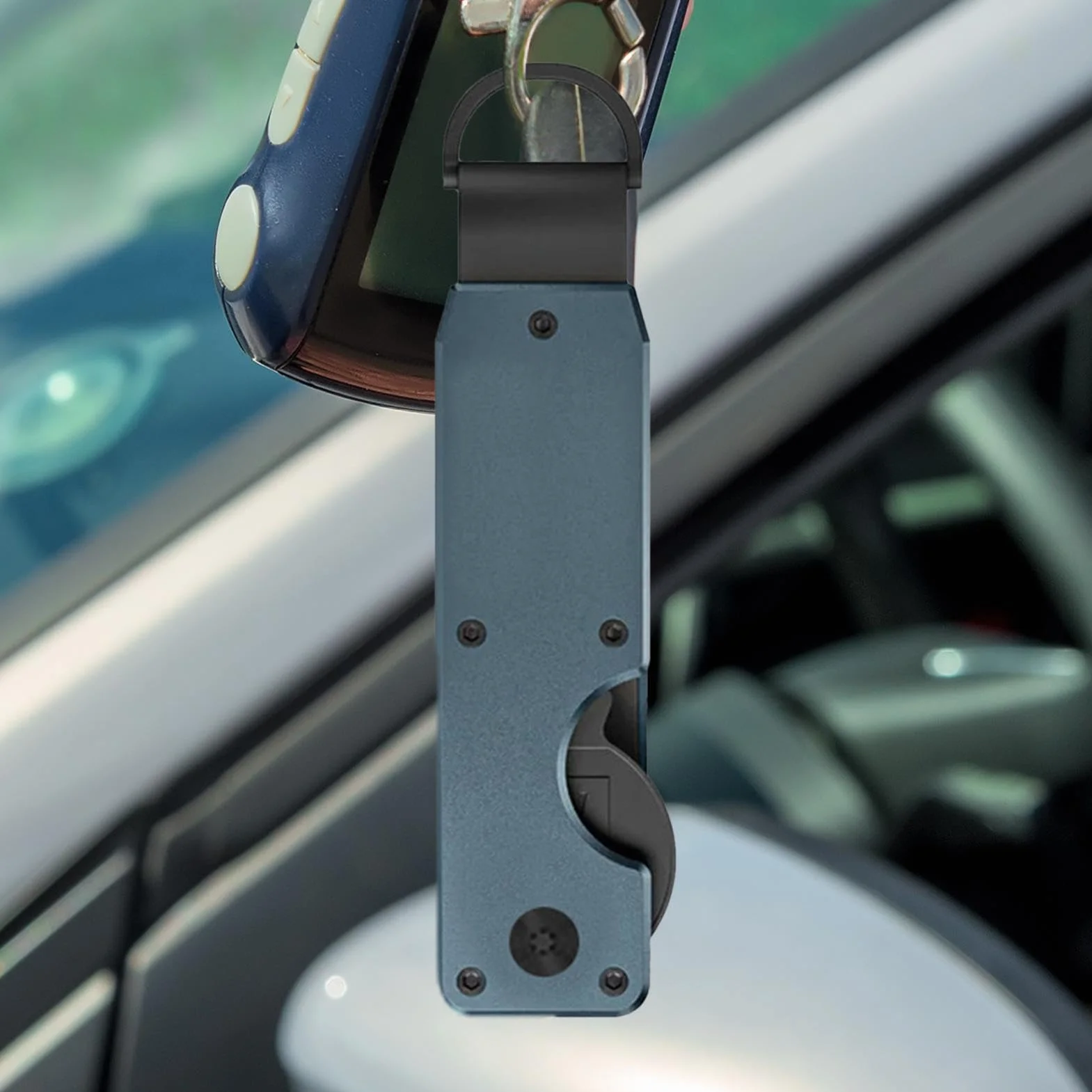 Minimalistyczny organizer na klucze, organizer na klucze do kluczy, składany kieszonkowy uchwyt na klucze, metalowy organizer na klucze na 5 kluczy, organizer na klucze idealny do eleganckiego