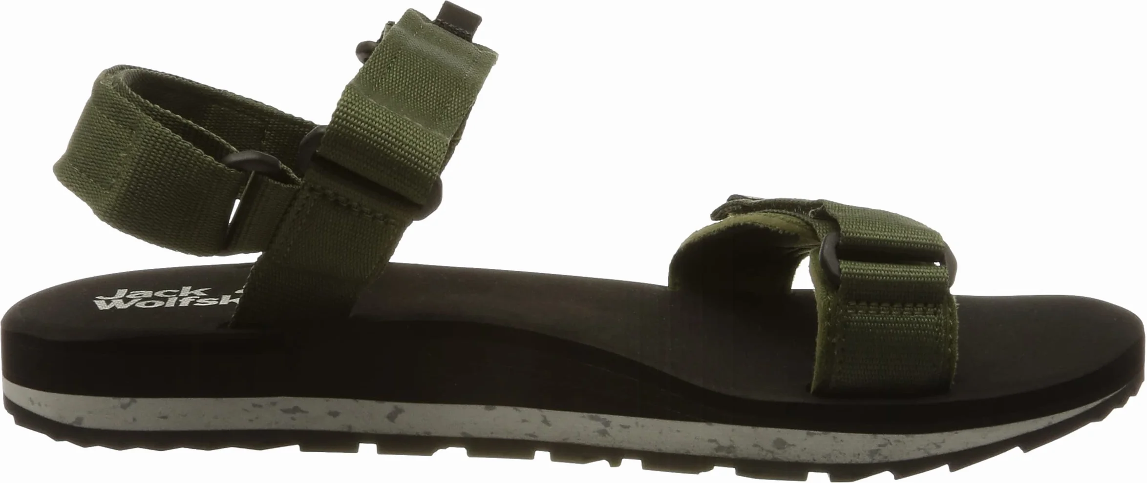 Jack Wolfskin Męskie Sandały Outfresh M, Czarny Khaki, 42.5 Eu