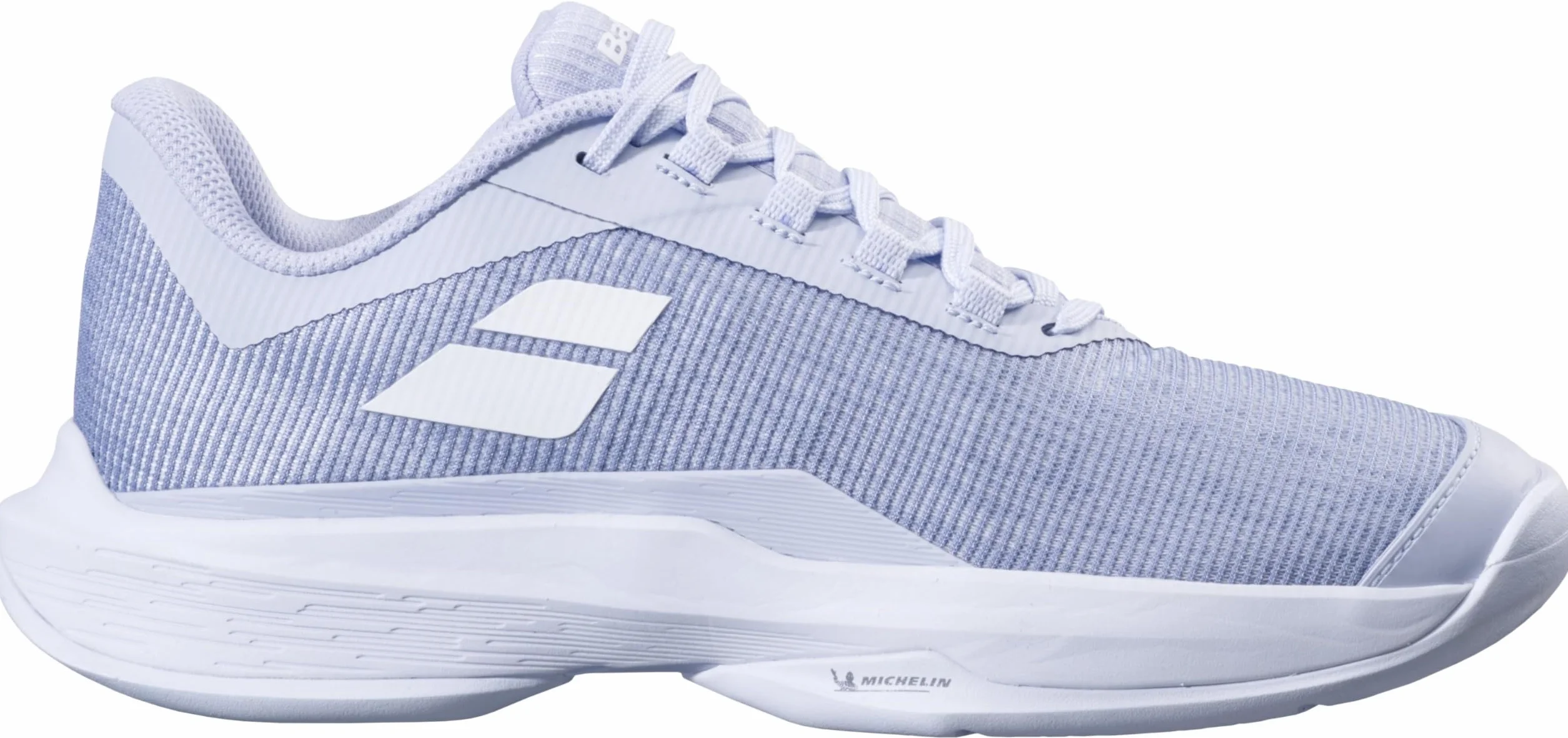 Babolat 2 AC, damskie buty tenisowe Jet Tere All Court, wsparcie, amortyzacja, technologia Active Flexion, oddychająca podeszwa Ortholite, francuska marka, Xenon Blue/White, rozmiar EU 43, Xenon