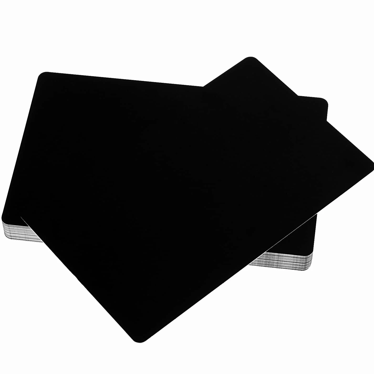 100 sztuk metalowych wizytówek, czarne, aluminiowe, puste kartki, grawerowane laserowo, wizytówki metalowe, karty biznesowe, dla klientów biurowych, zrób to sam", 86 x 54 x 0,21 mm