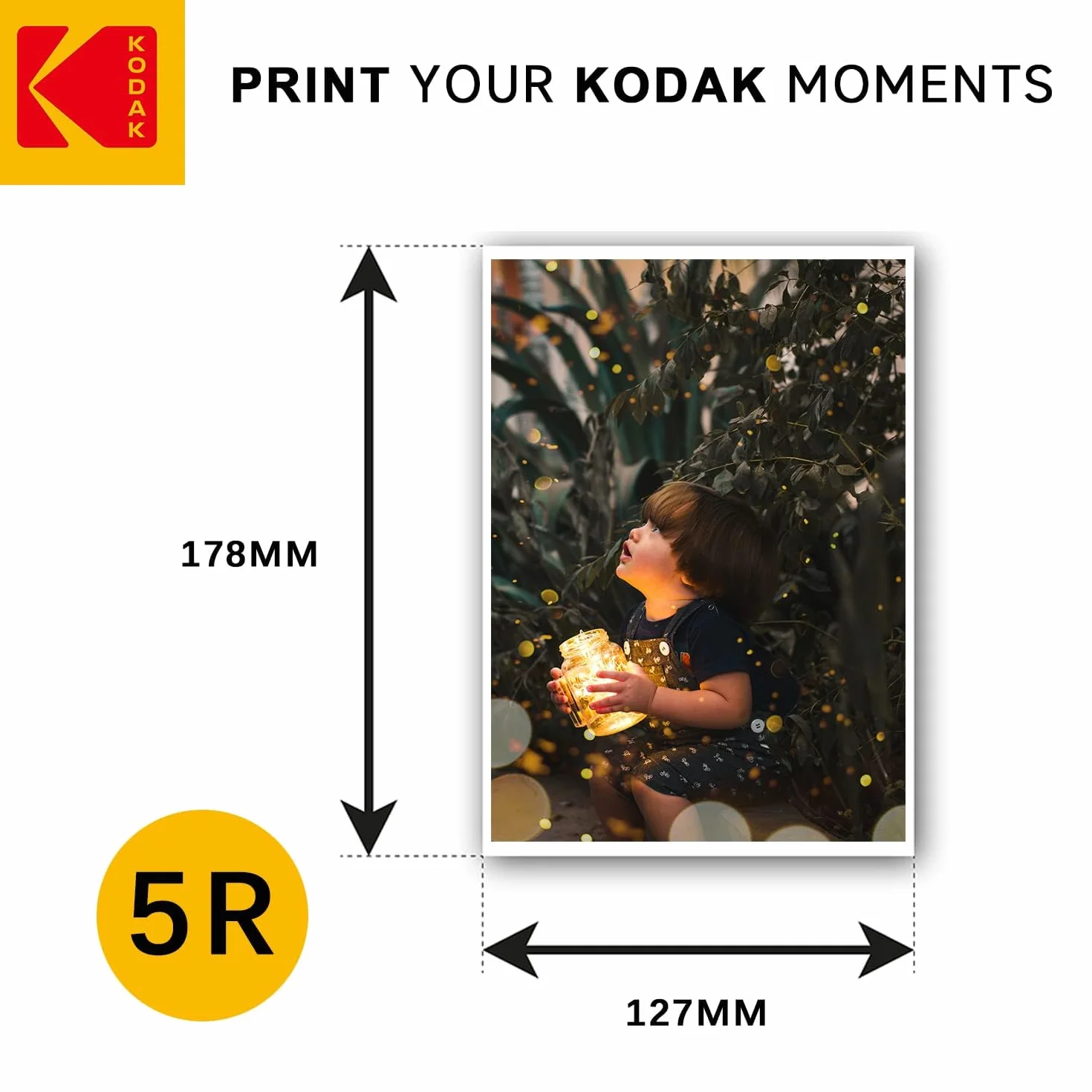 KODAK 9891175-20 arkuszy papieru fotograficznego 280g/m², błyszczący, format 13x18 cm, druk atramentowy