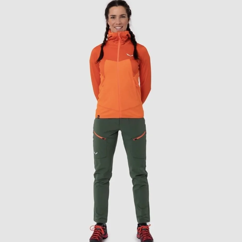 Salewa Damska kurtka Puez Hybrid Pl W Fz Hdy Soft Shell, granatowa marynarka Melange M